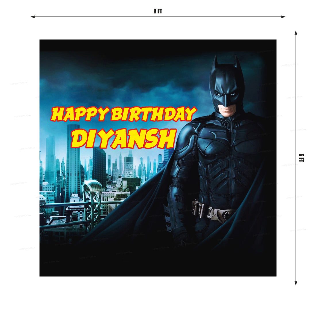 Batman Theme Square Backdrop