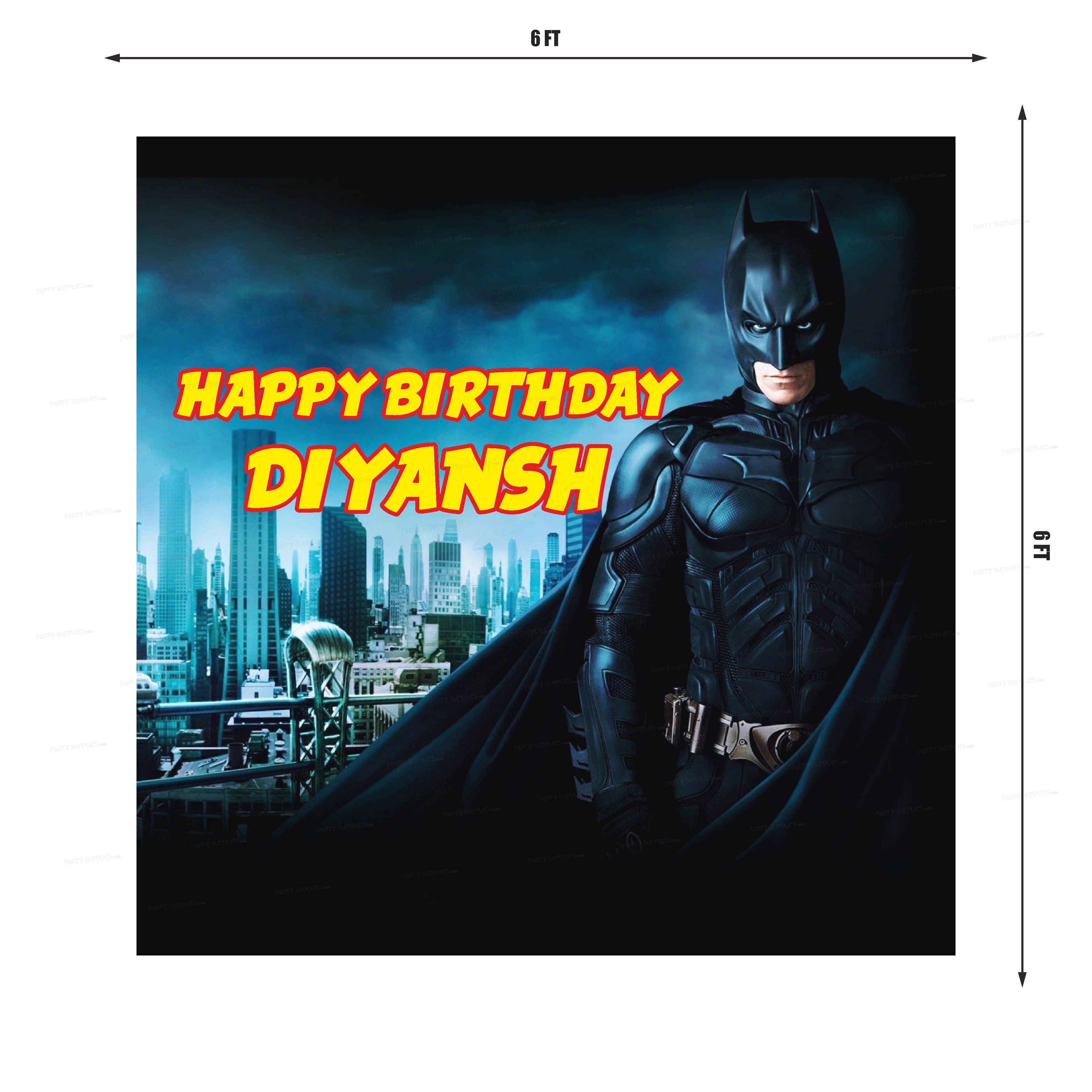 Batman Theme Square Backdrop