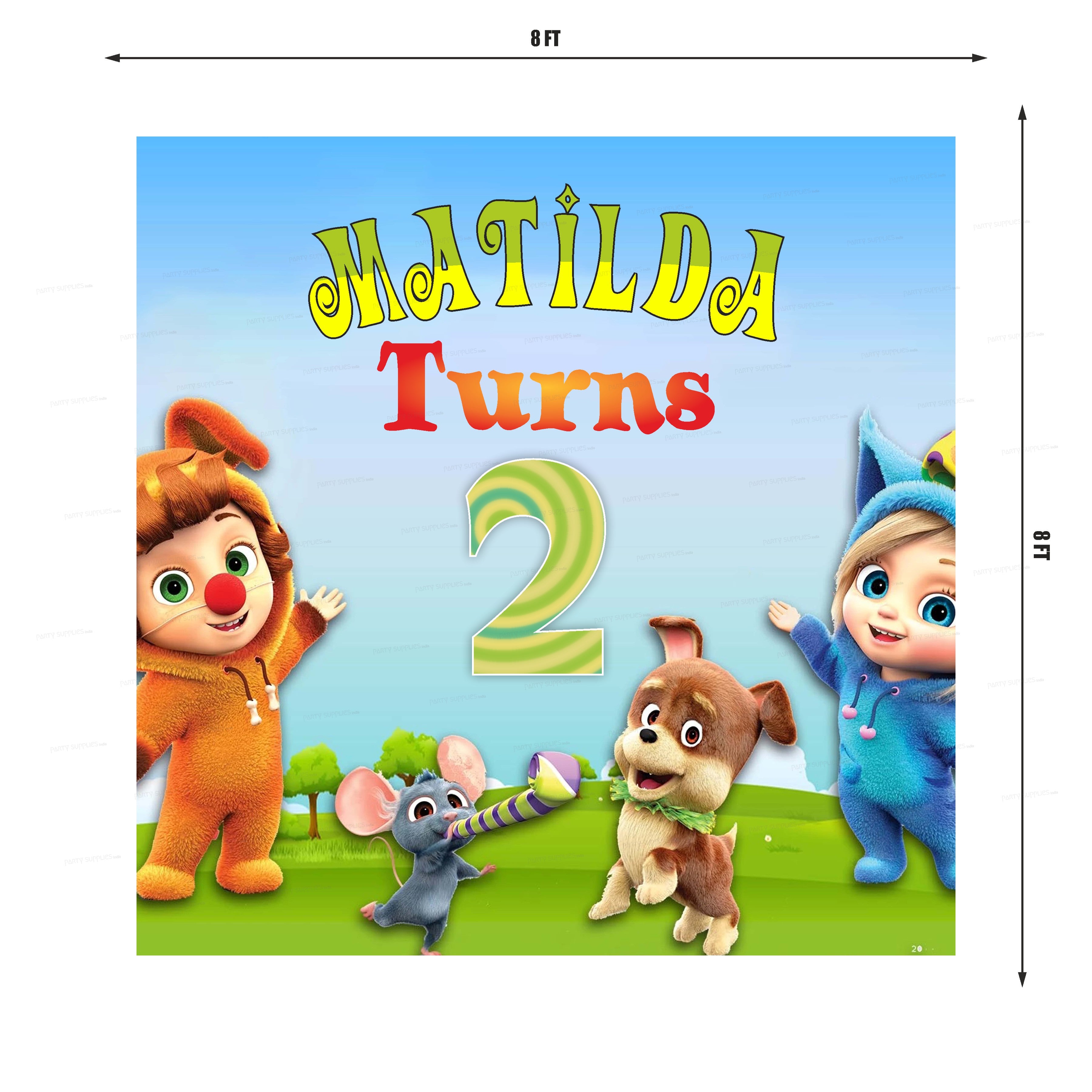 Dave & Ava Theme Square Backdrop