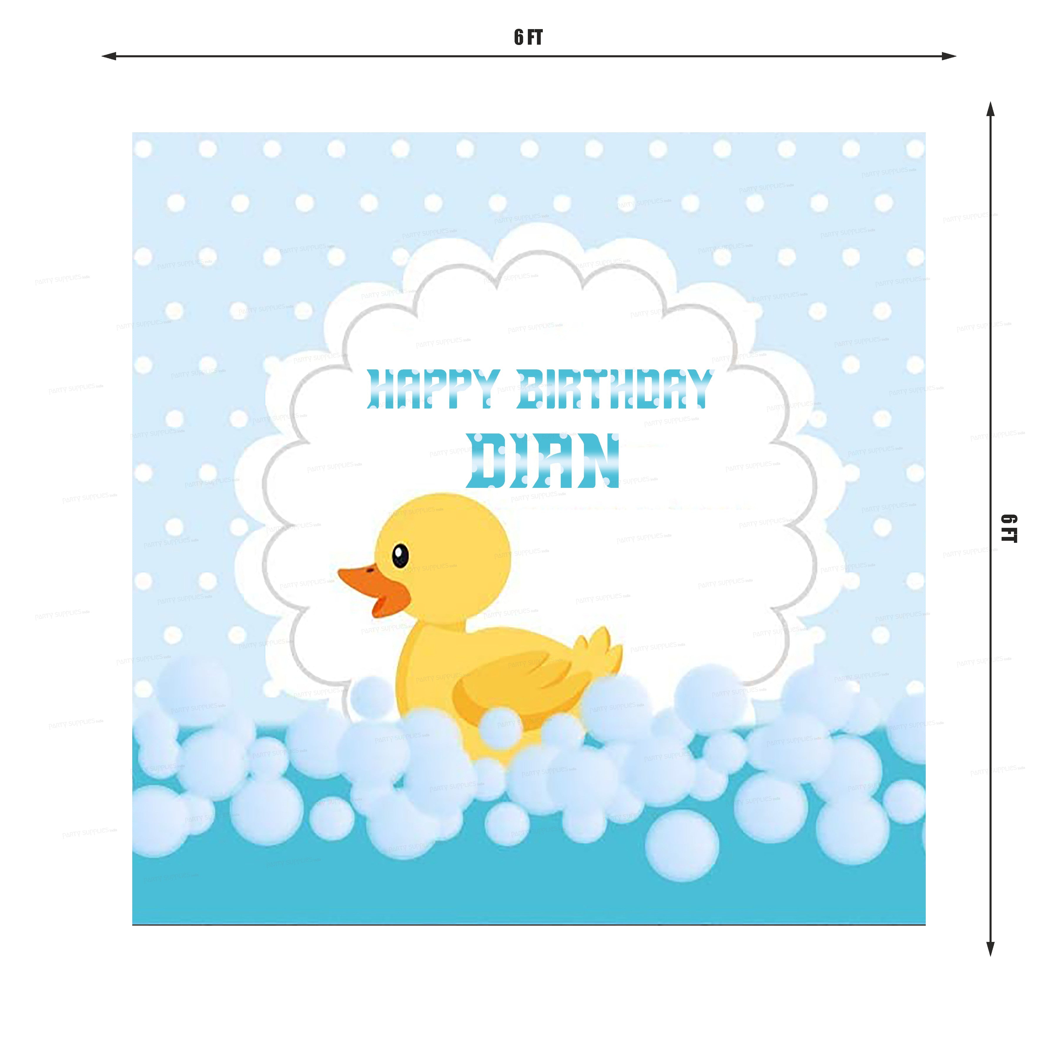 Duck Theme Boy Square Backdrop