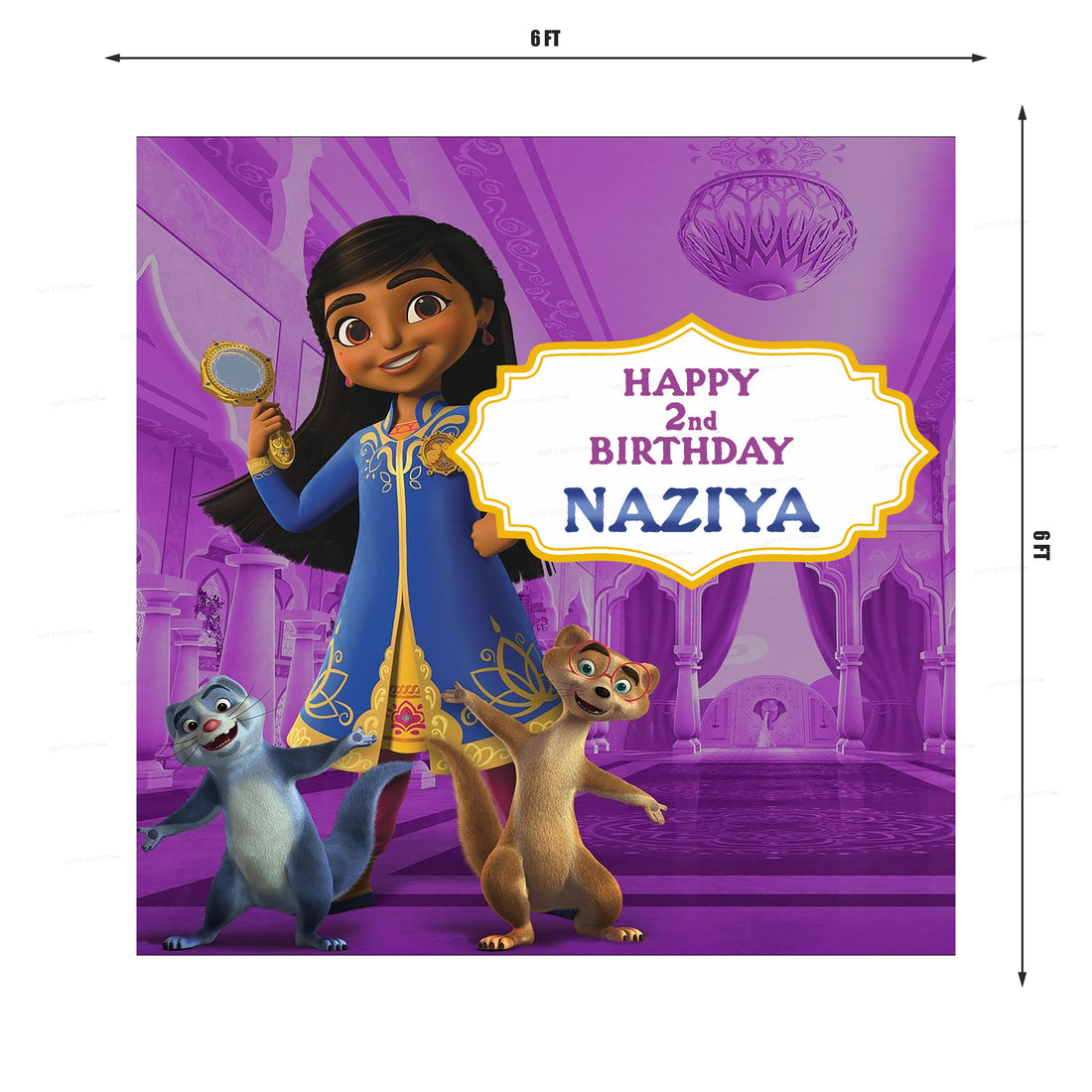 Mira Royal detective Theme Customized Square Backdrop