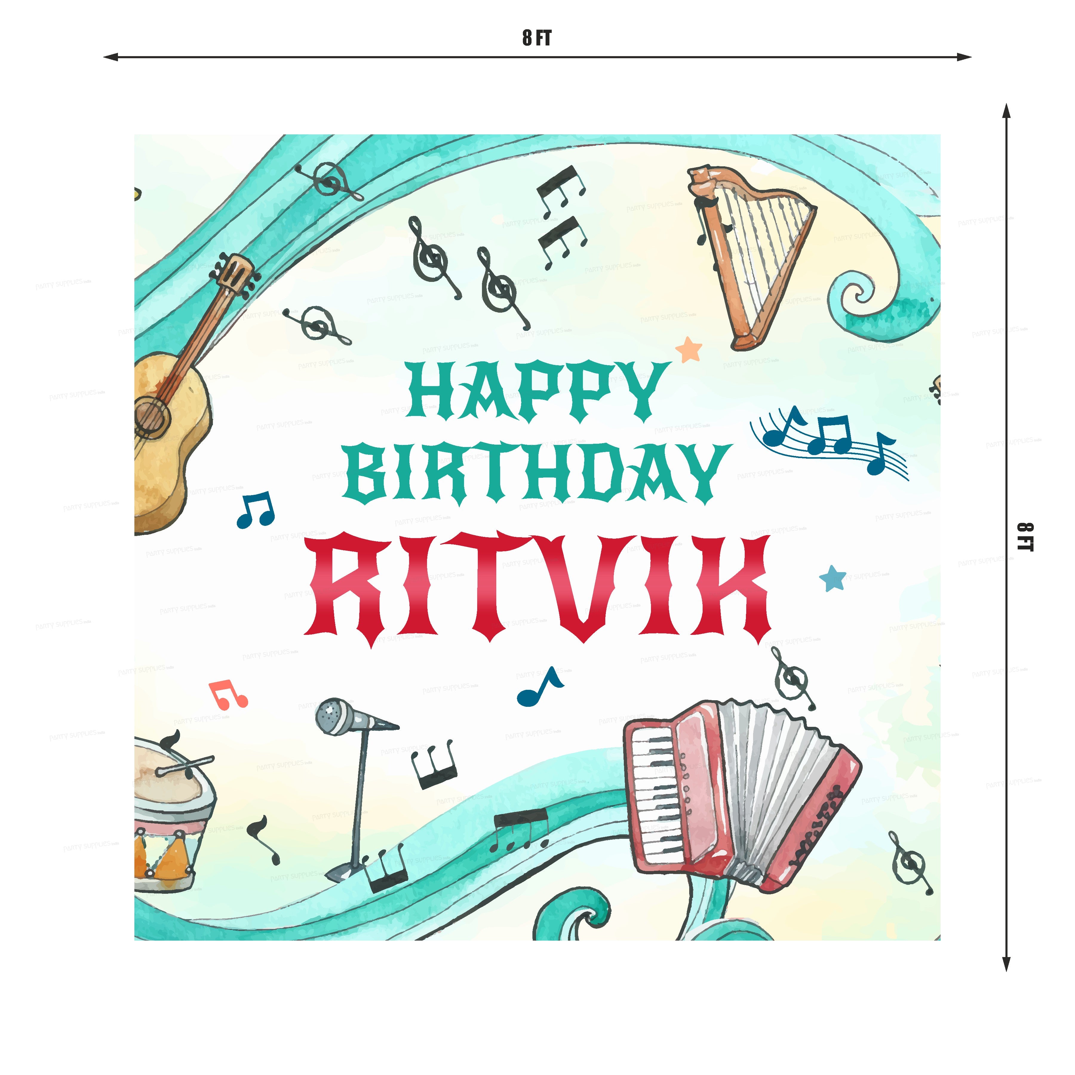 Music Theme Premier Square Backdrop