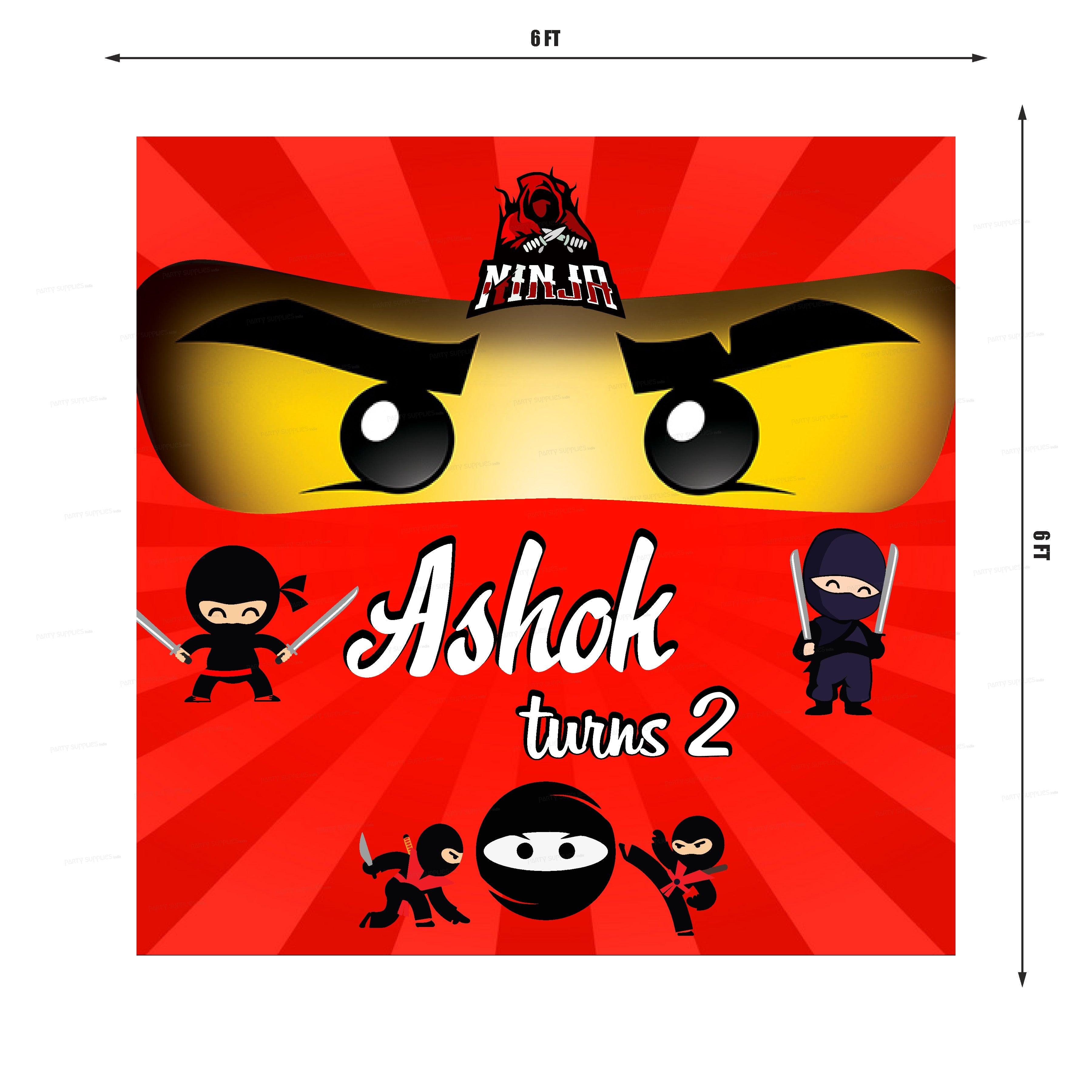 Ninja Theme Customized Square Backdrop