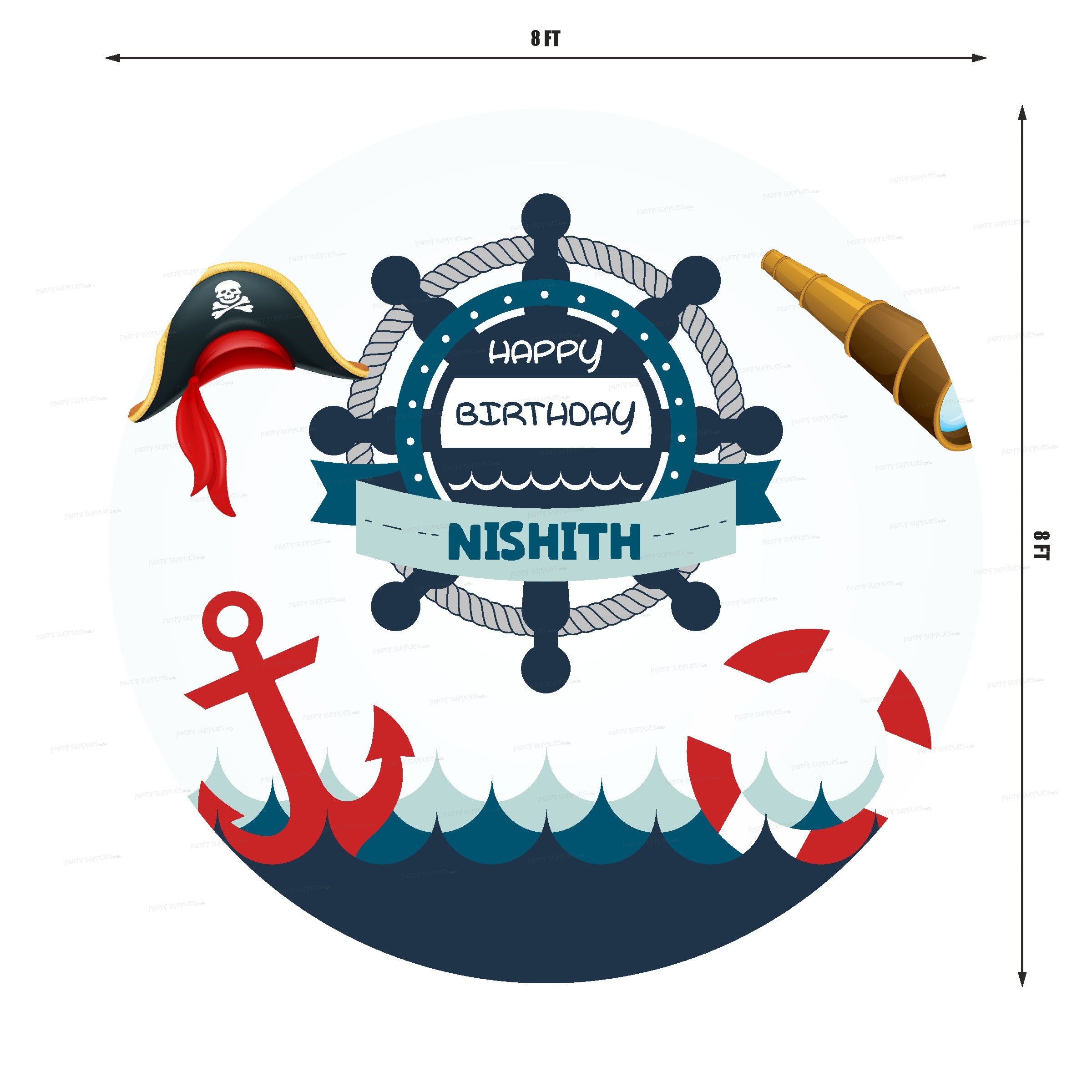 Sailor Theme Backdrop