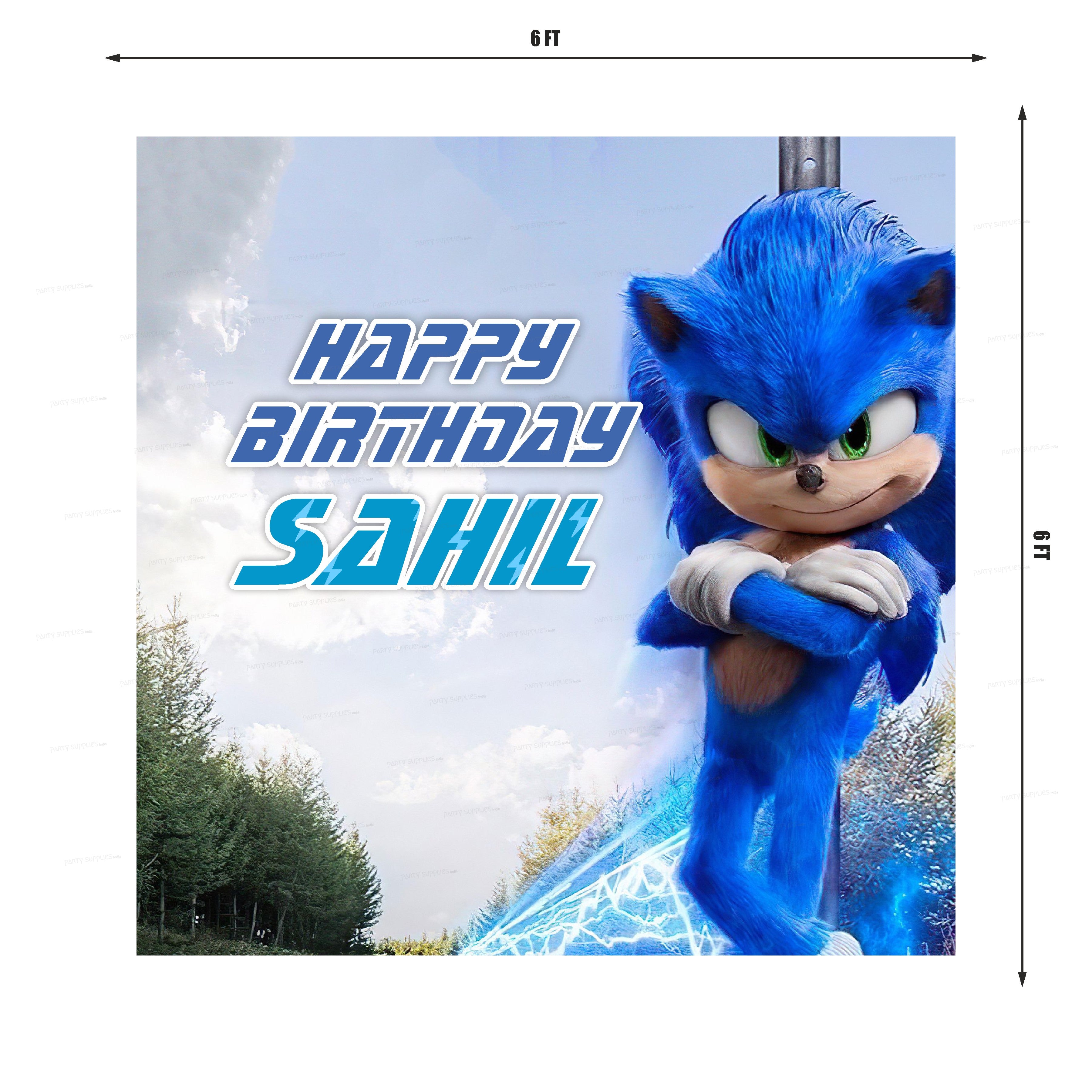 Sonic the Hedgehog Theme Square Backdrop