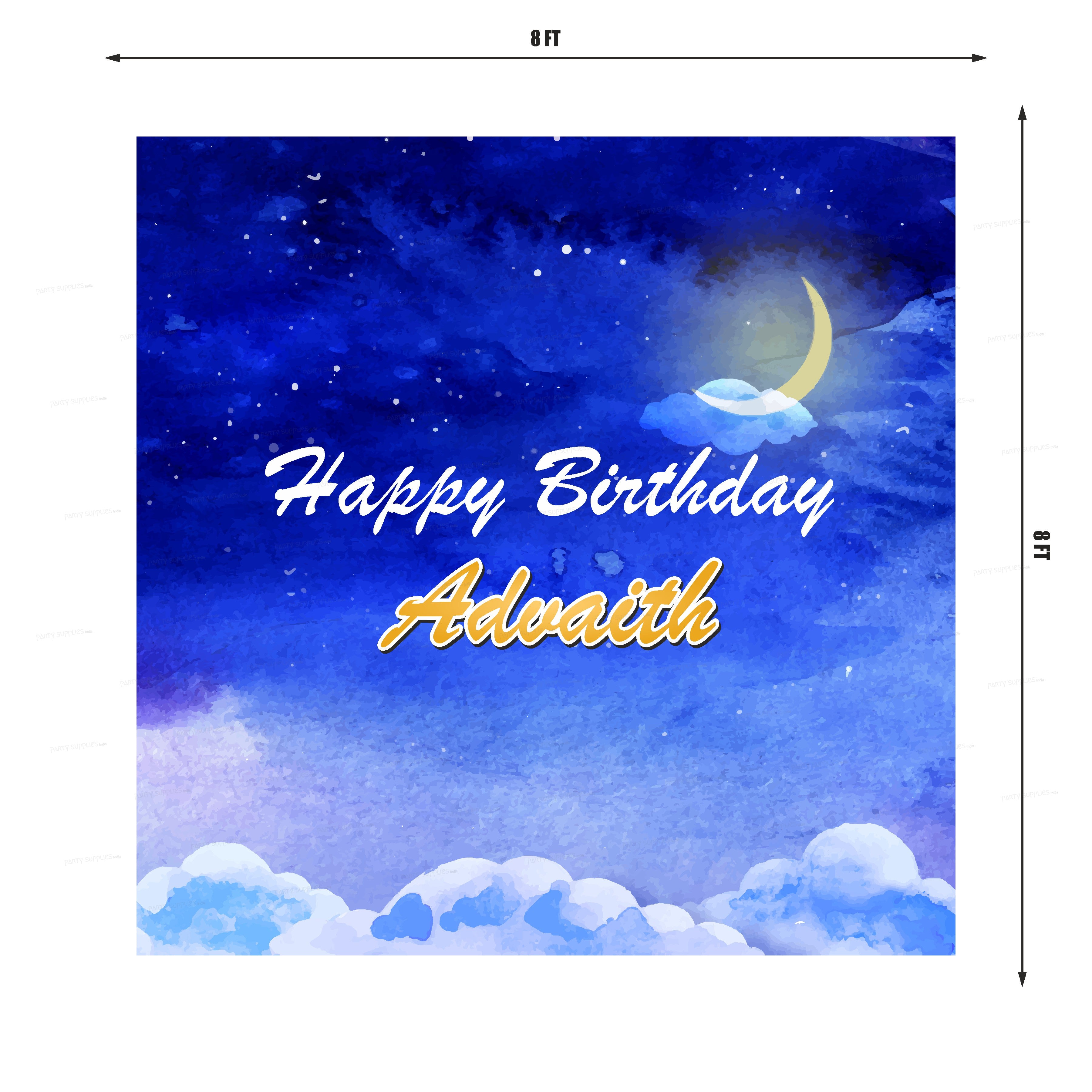 Twinkle Twinkle Little Star Boy Theme Square Backdrop