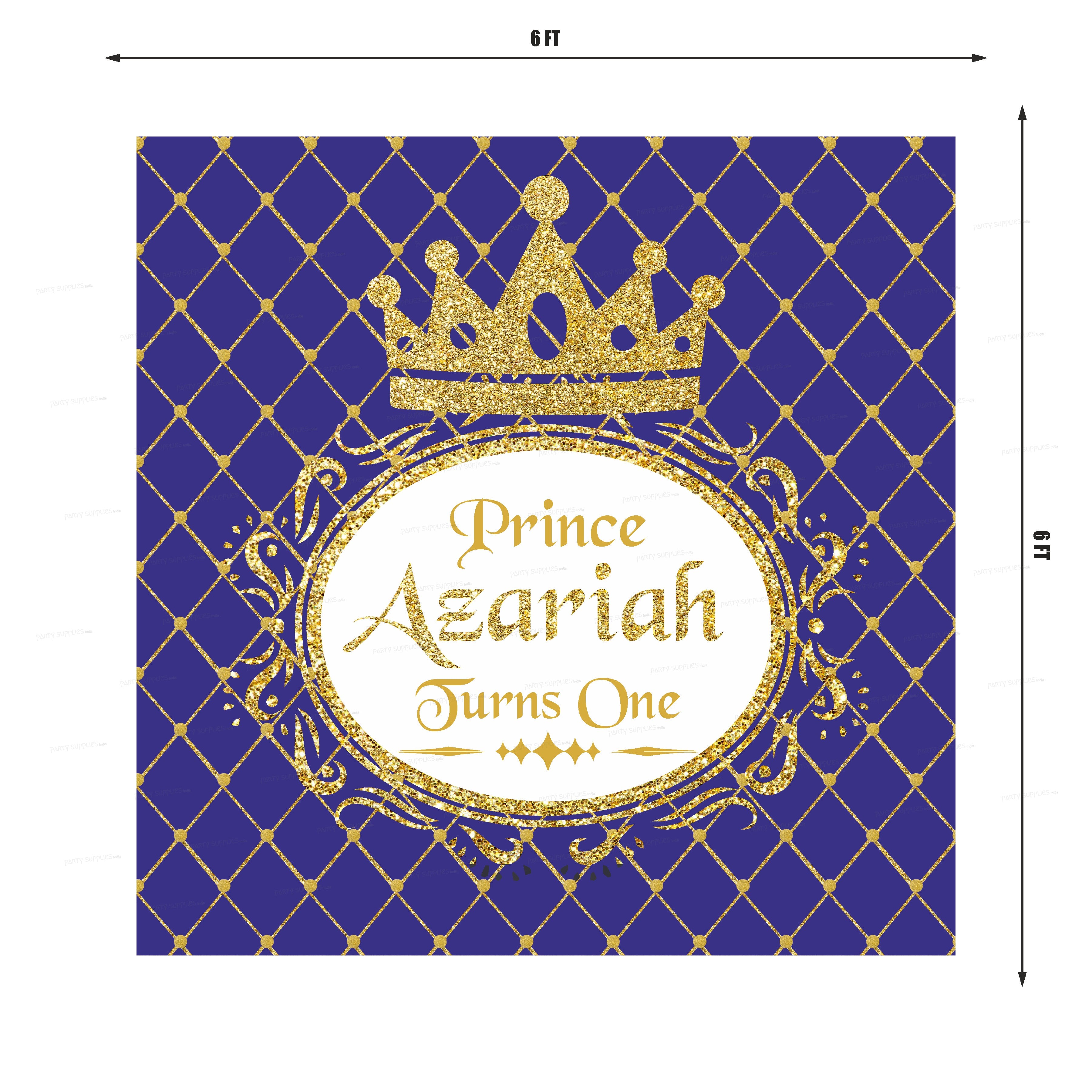 Prince Theme Personalized Square Backdrop