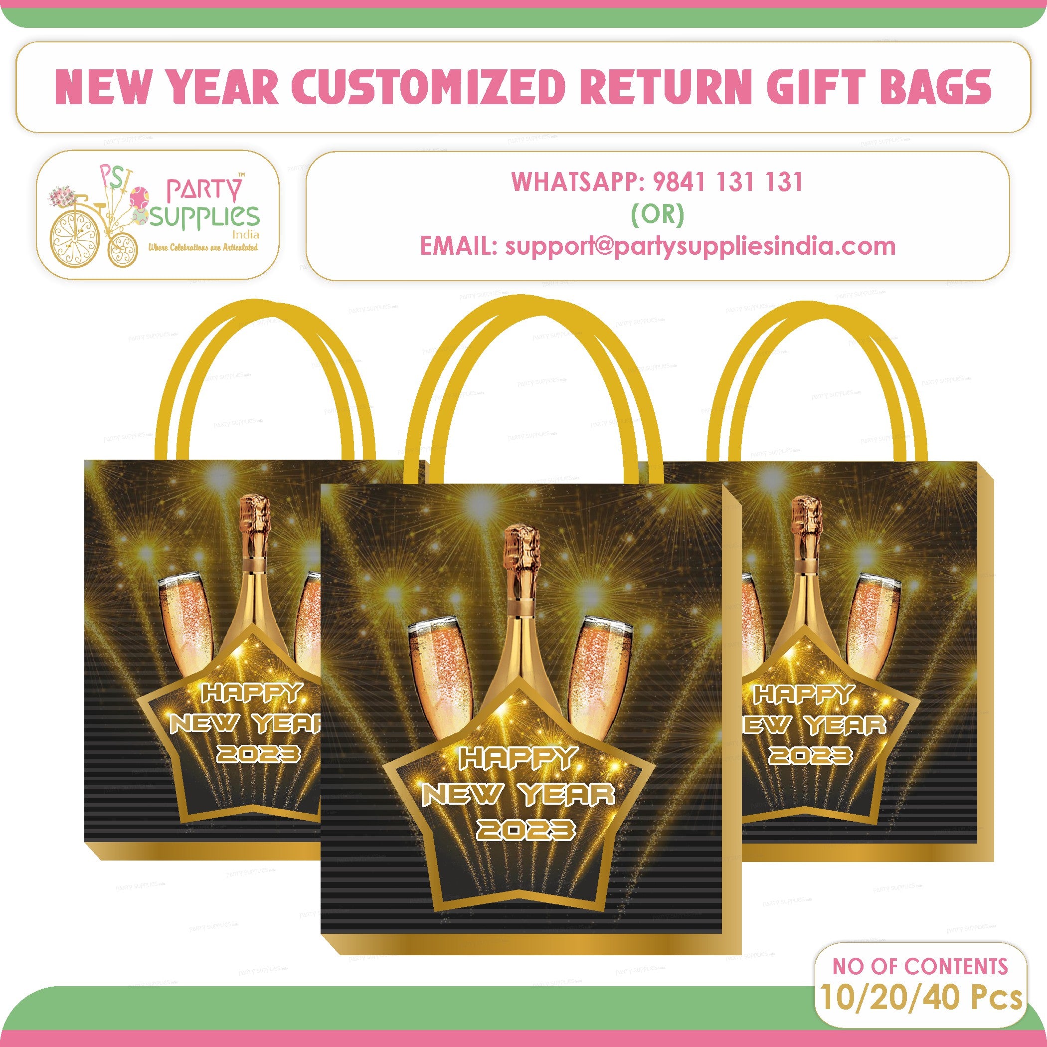 PSI New Year Theme Return Gift Bag