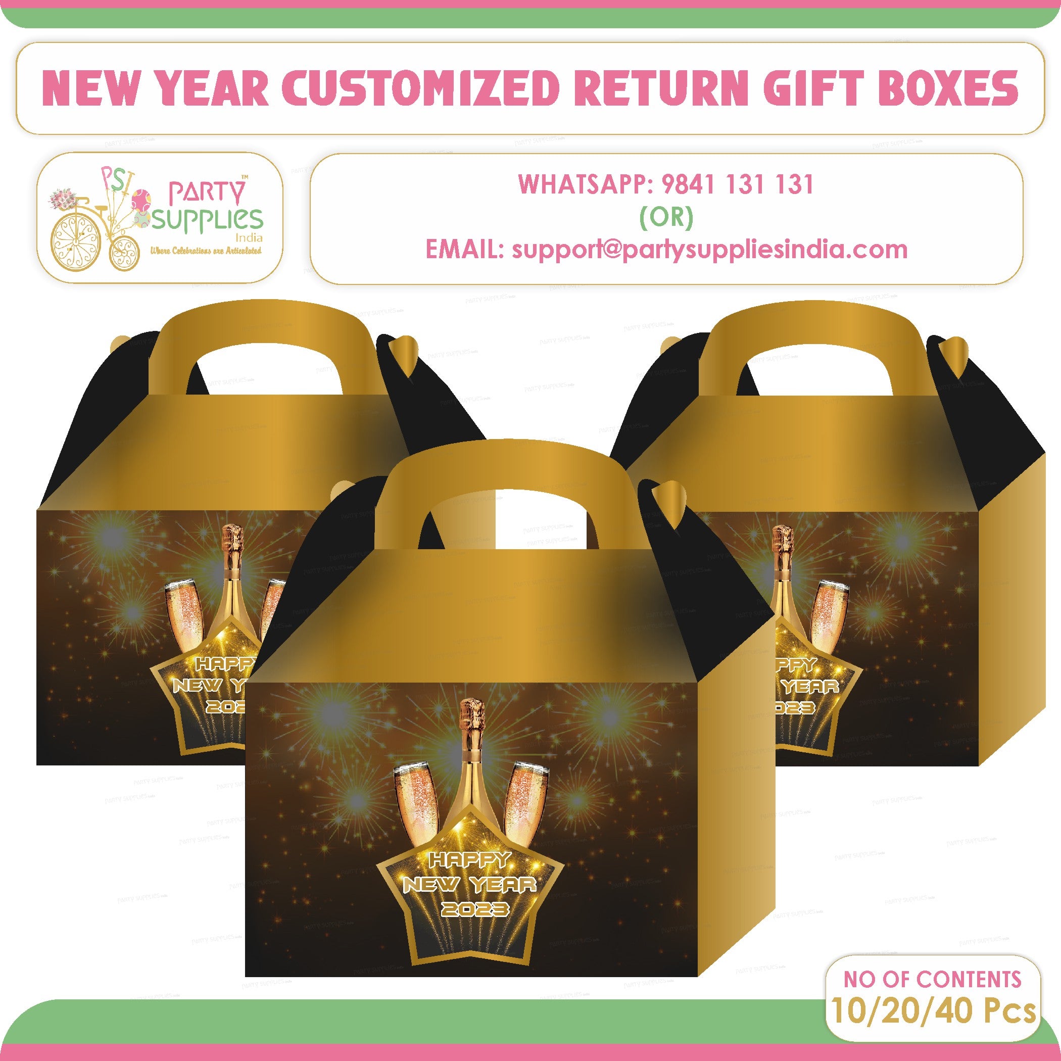 PSI New Year Theme Goodie Return Gift Boxes