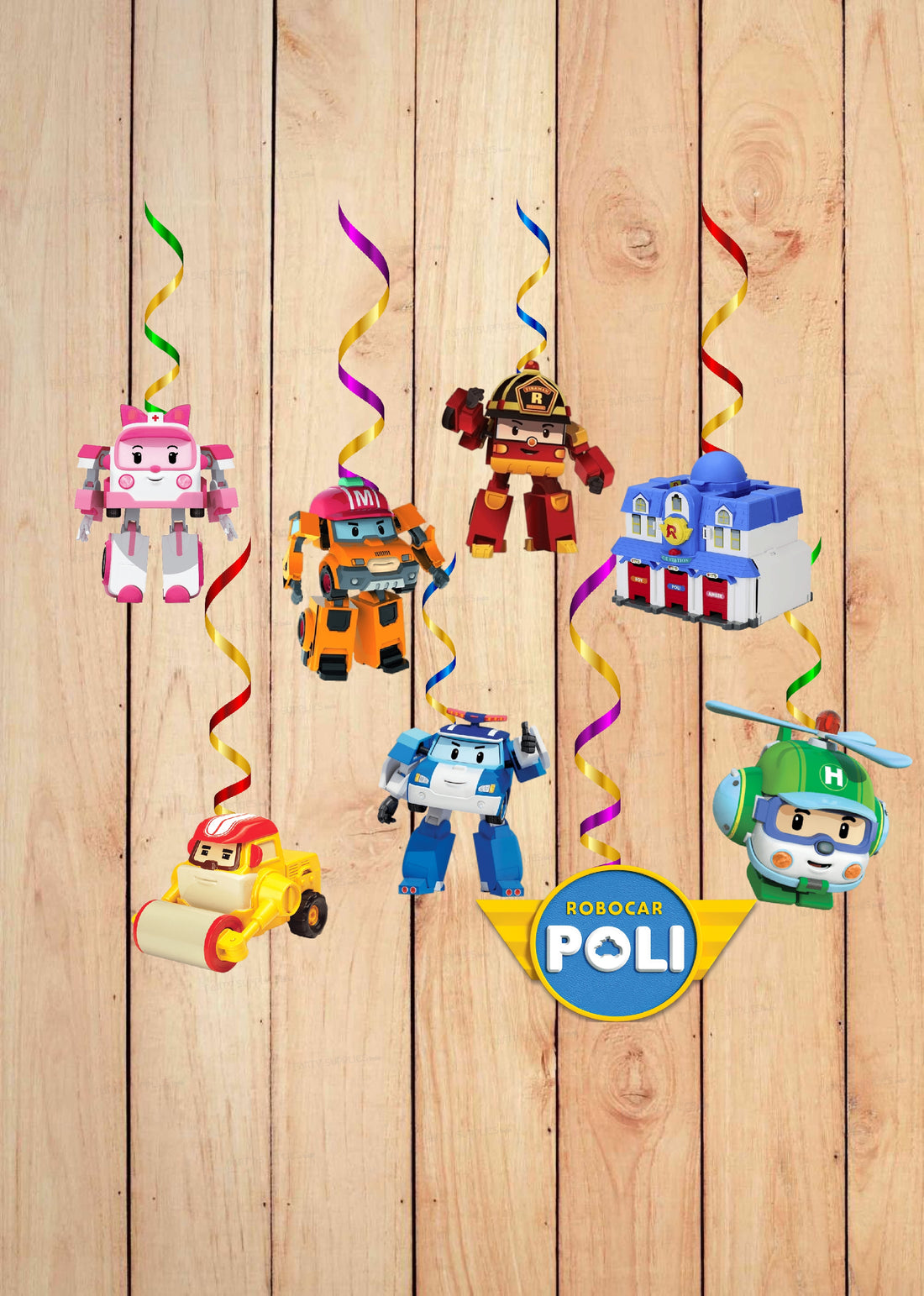 Robo Poli Theme Swirls