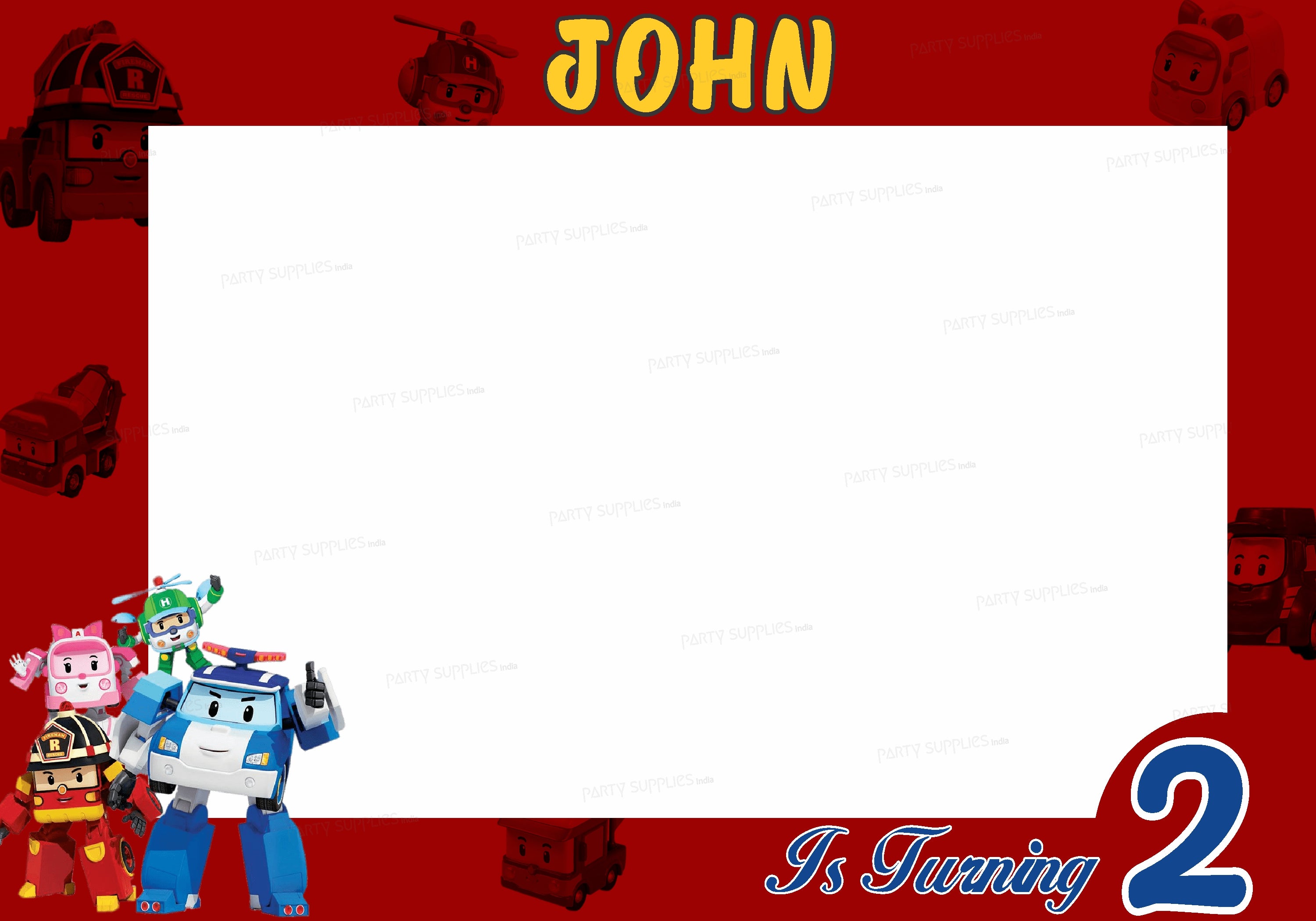 Robo Poli Theme Customized PhotoBooth