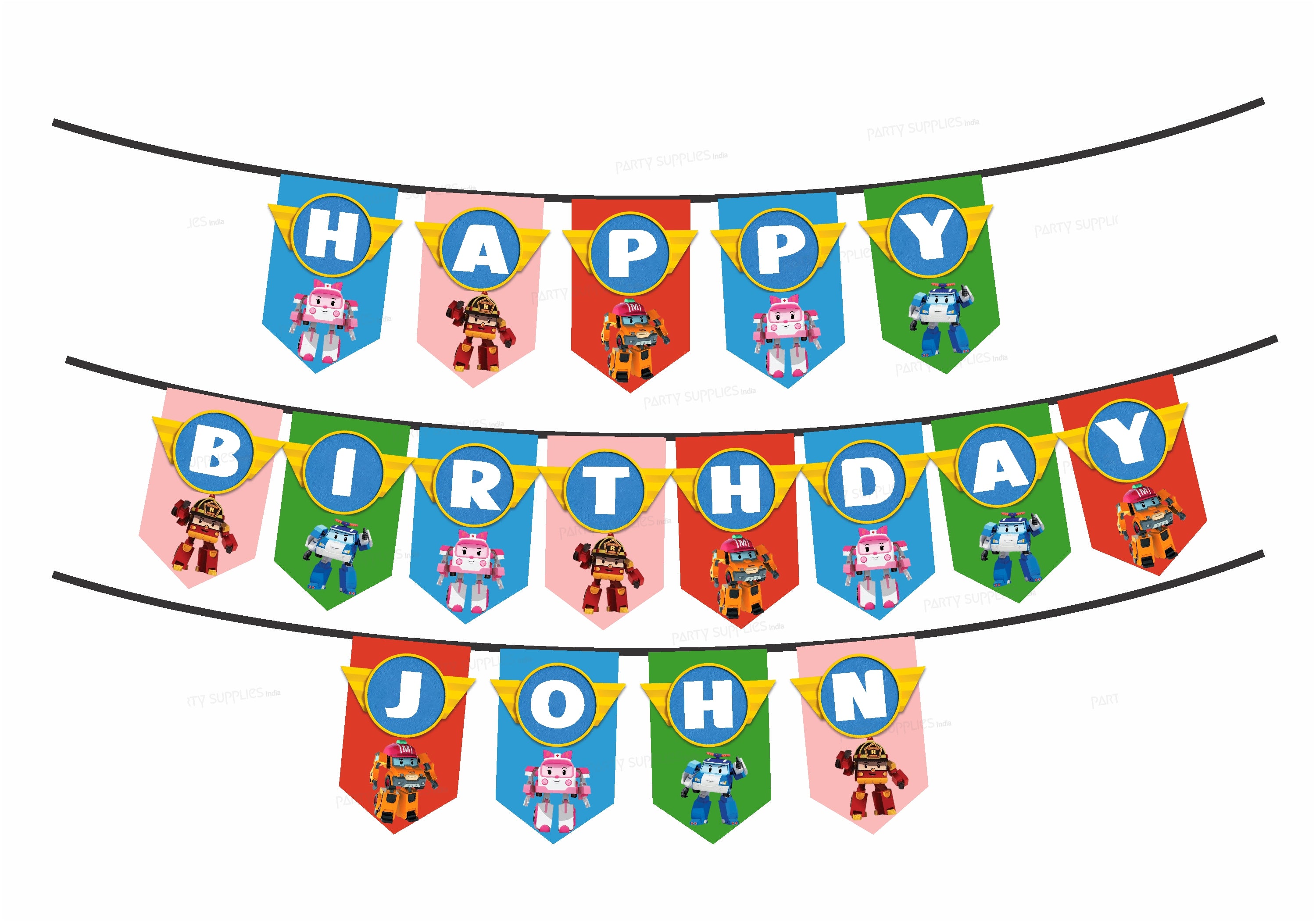 Robo Poli Theme Customized Hanging