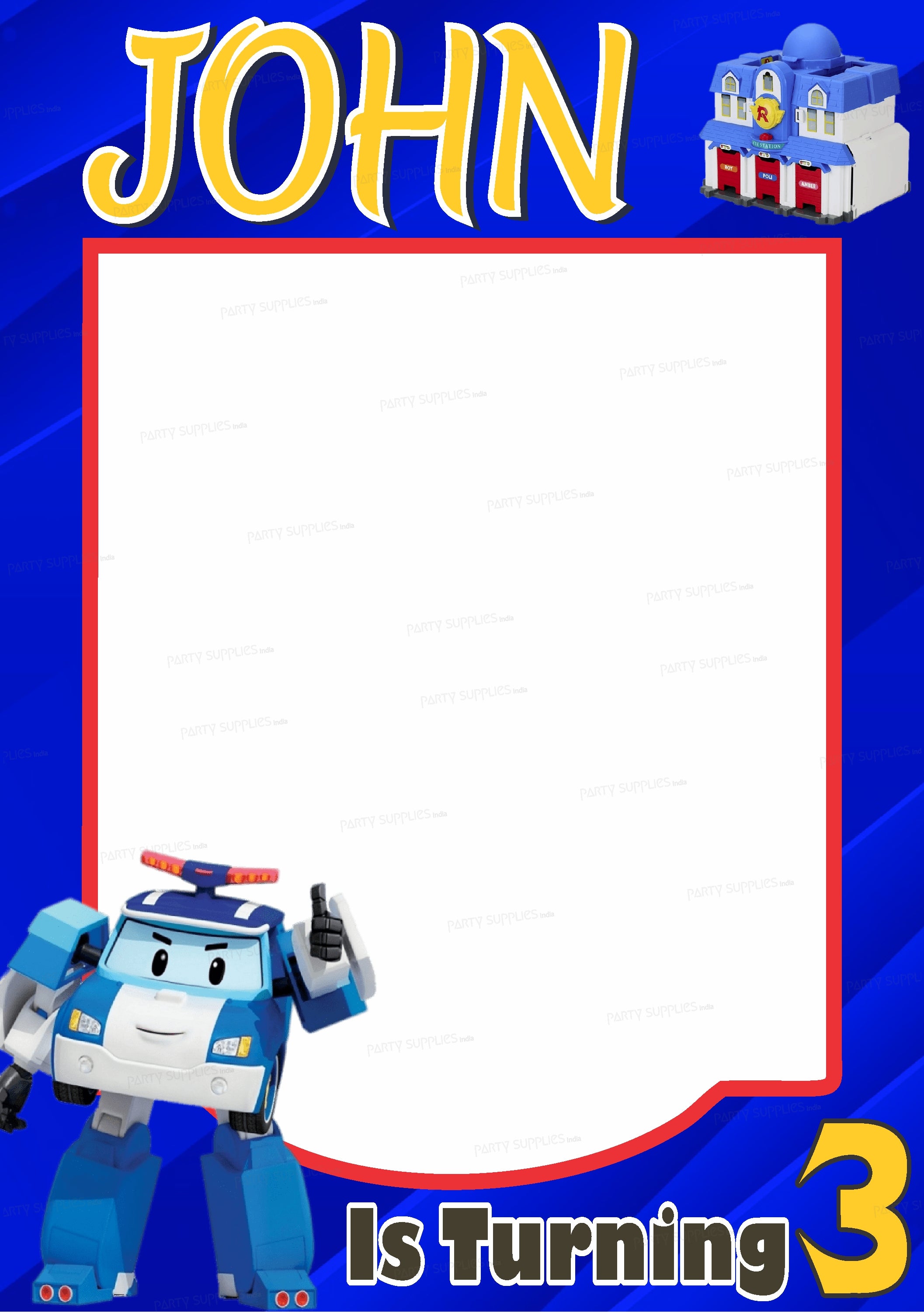 Robo Poli Theme PhotoBooth