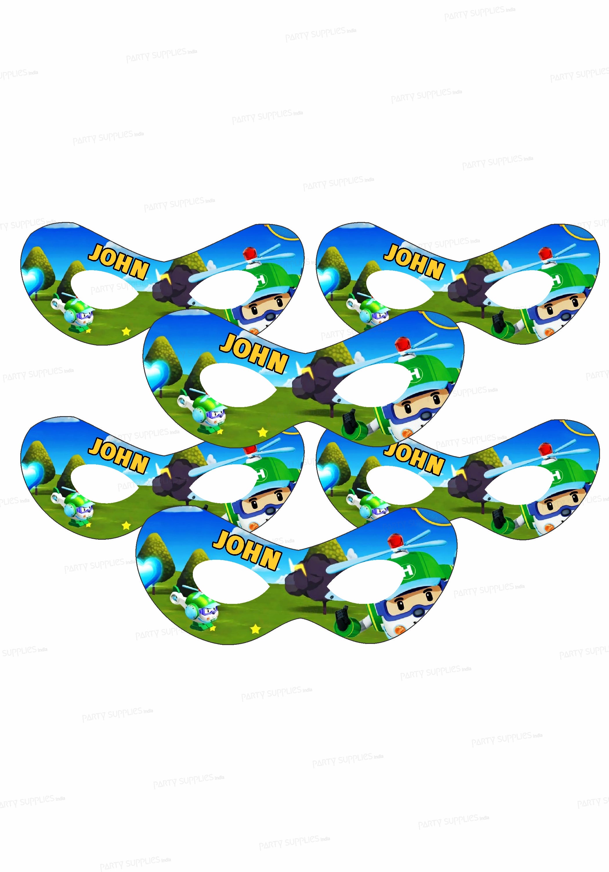 Robo Poli Theme Eye Mask