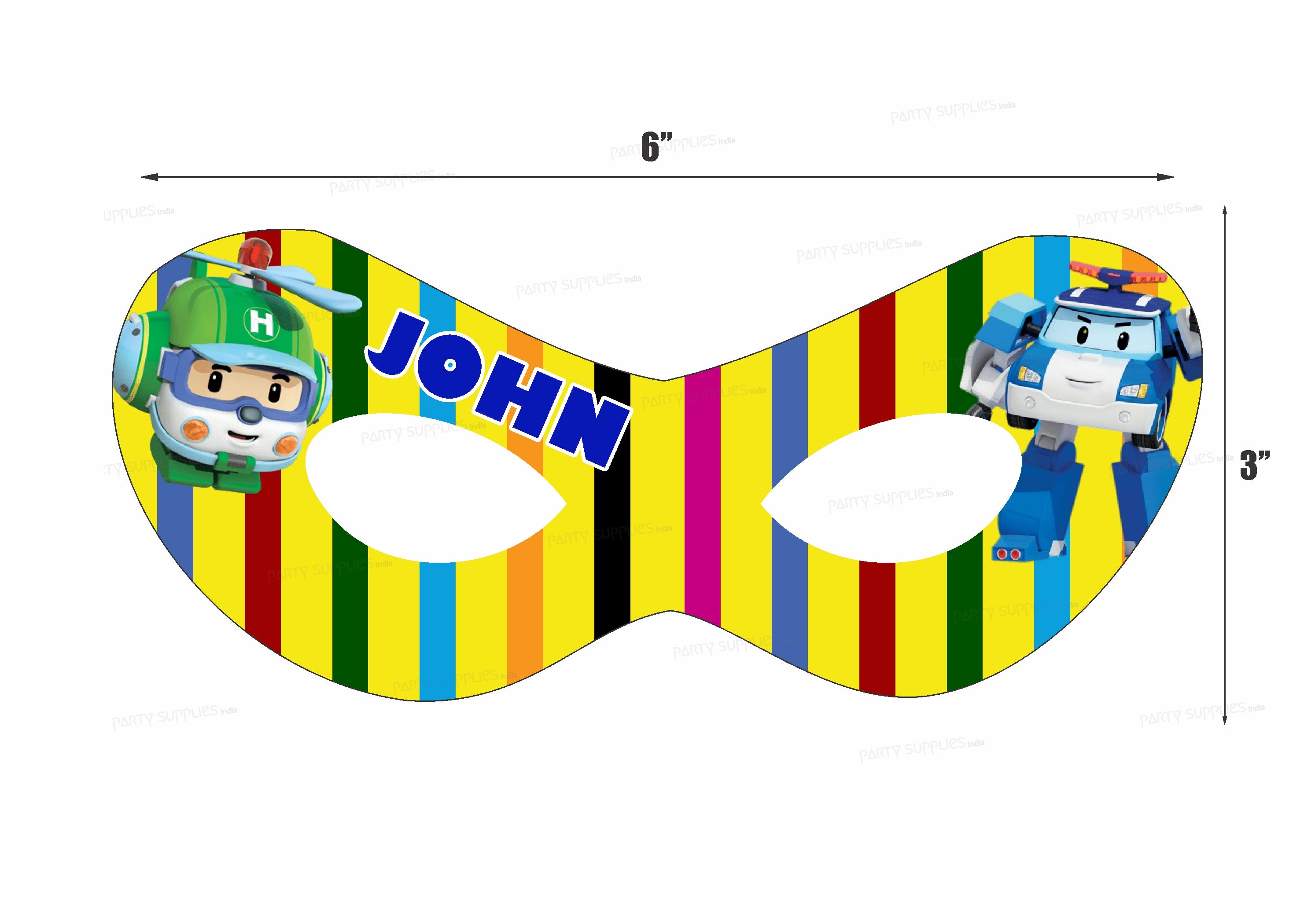 Robo Poli Theme Customized Eye Mask