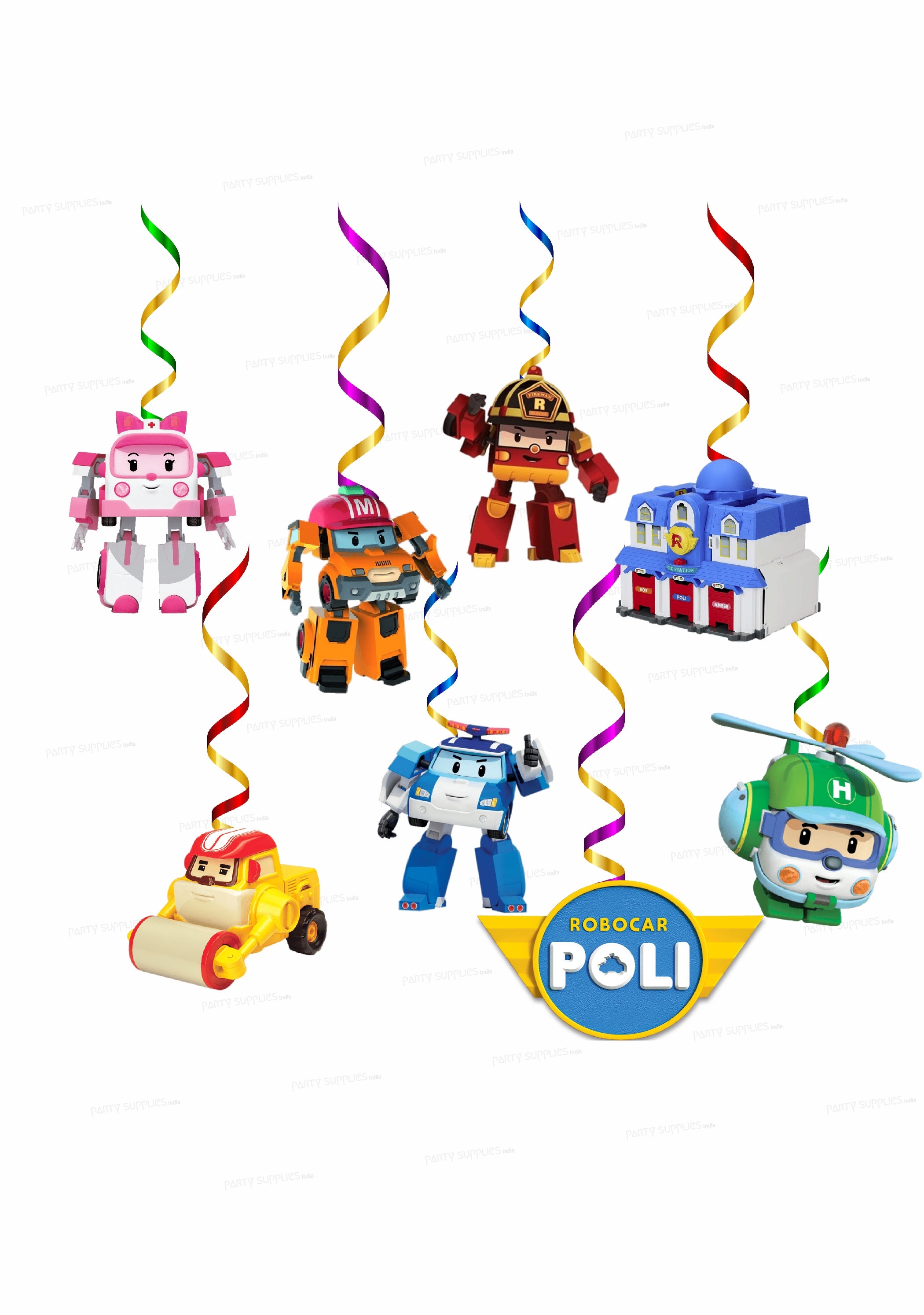 Robo Poli Theme Swirls