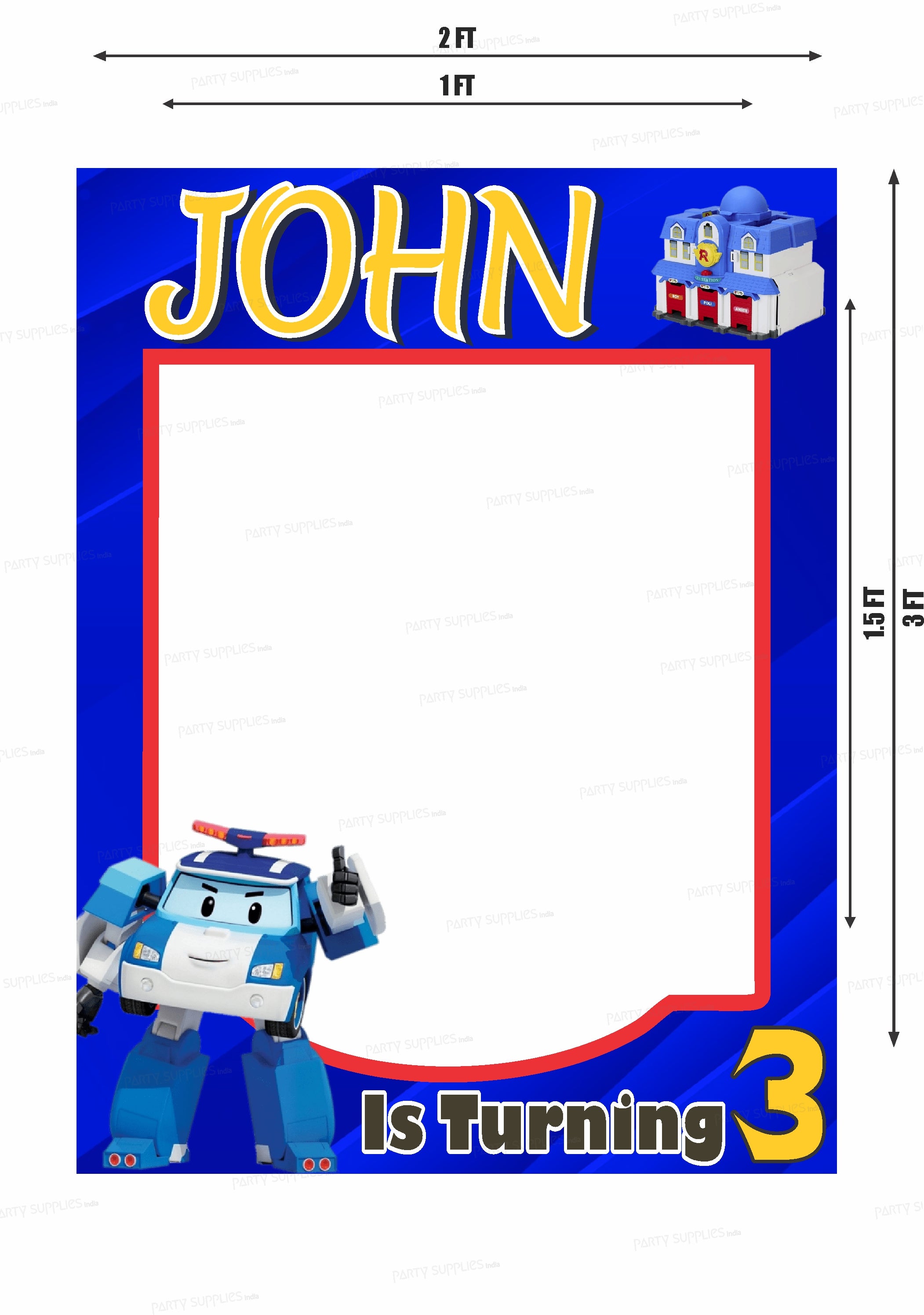 Robo Poli Theme PhotoBooth