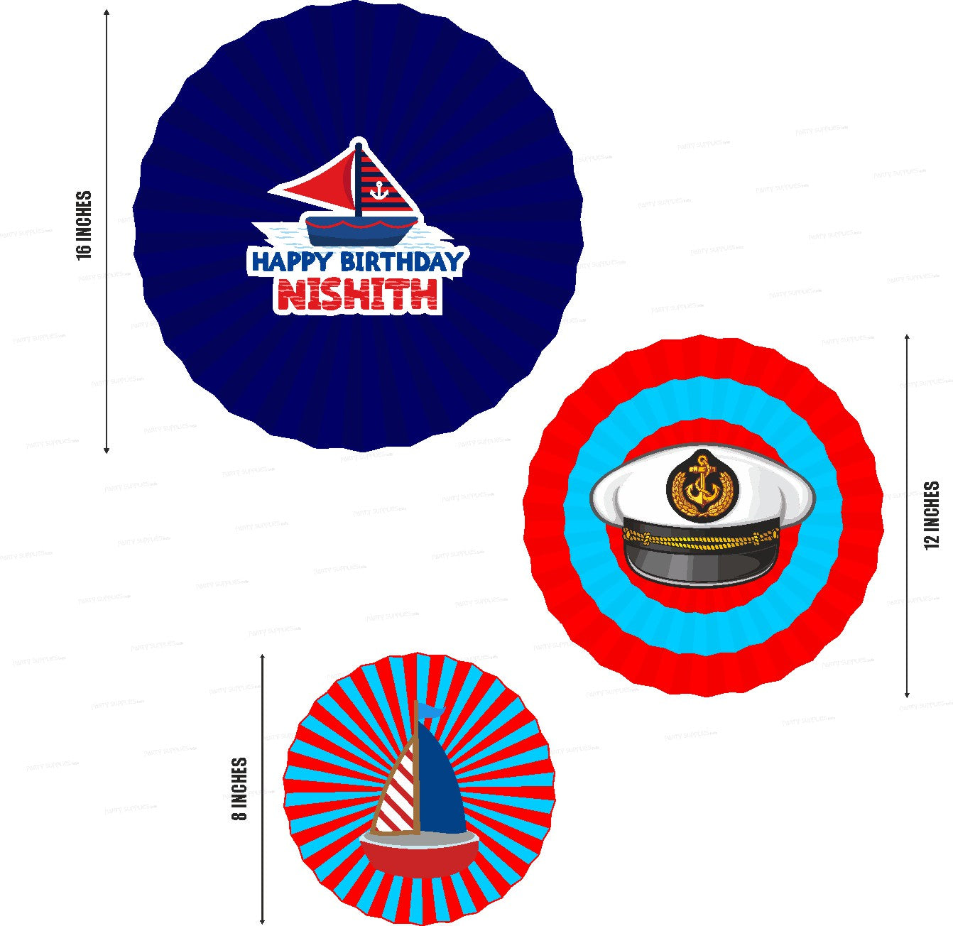 Sailor Theme Paper Fan