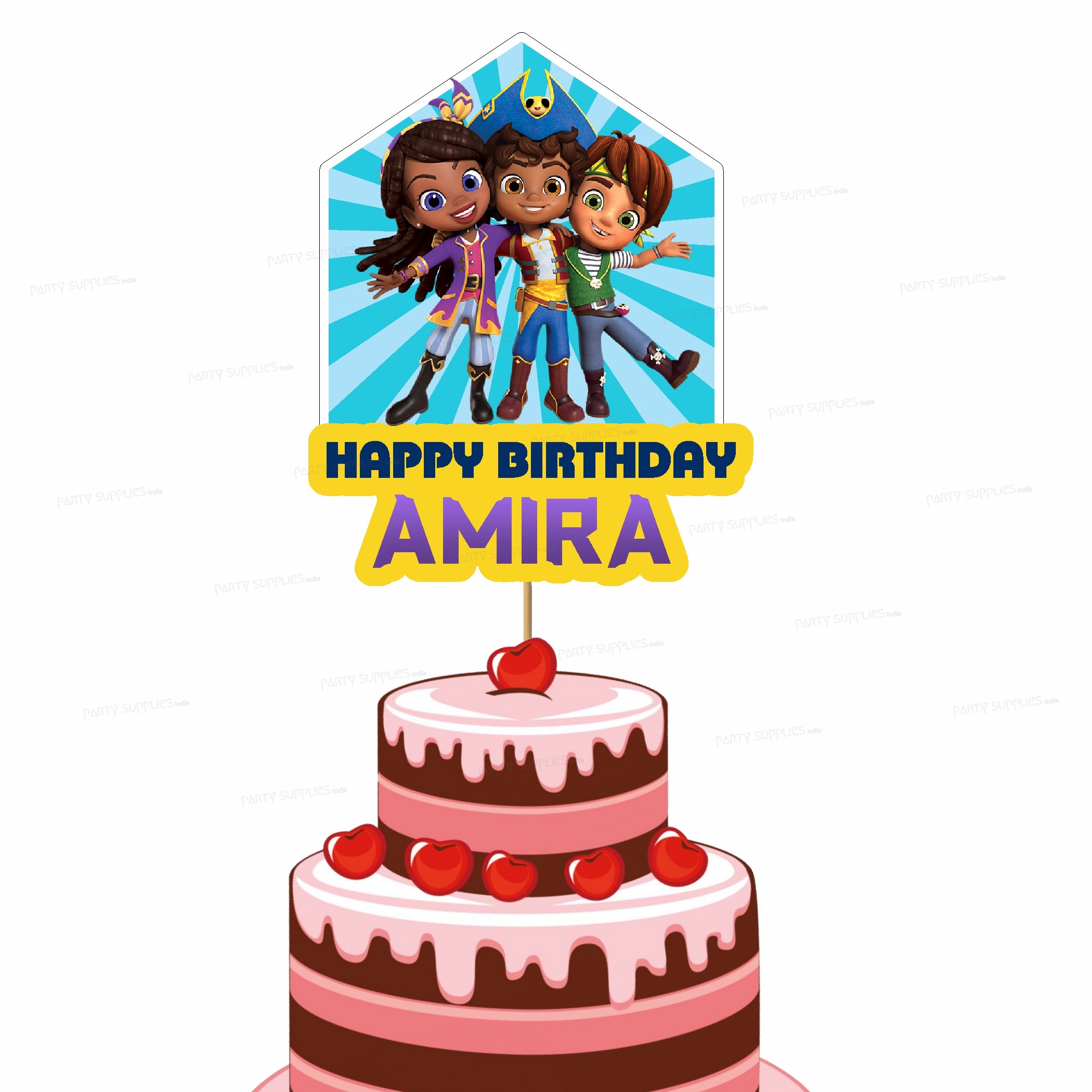 Santiago Theme Customized Cake Topper