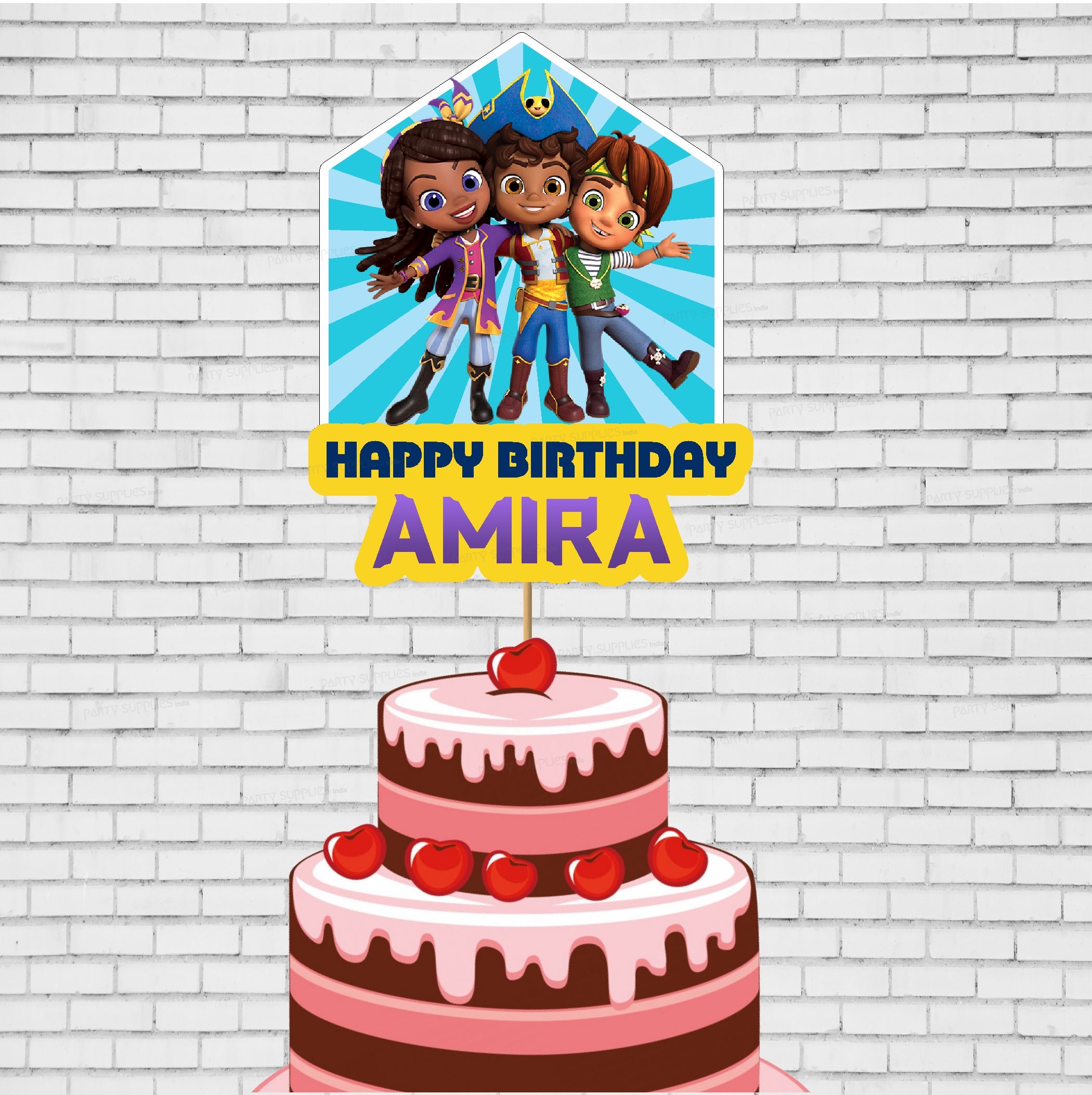 Santiago Theme Customized Cake Topper