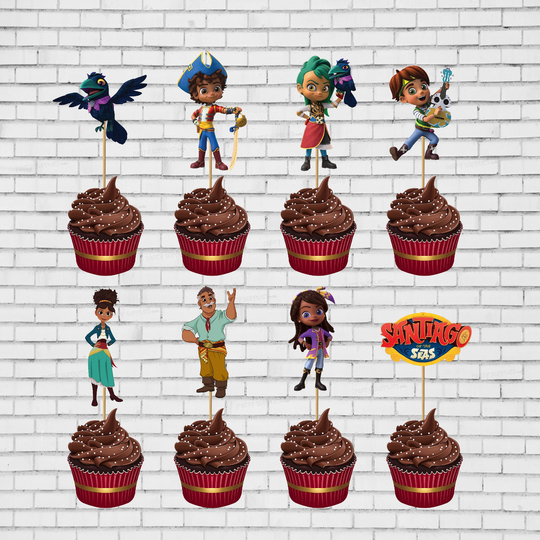 Santiago Theme Cup Cake Topper