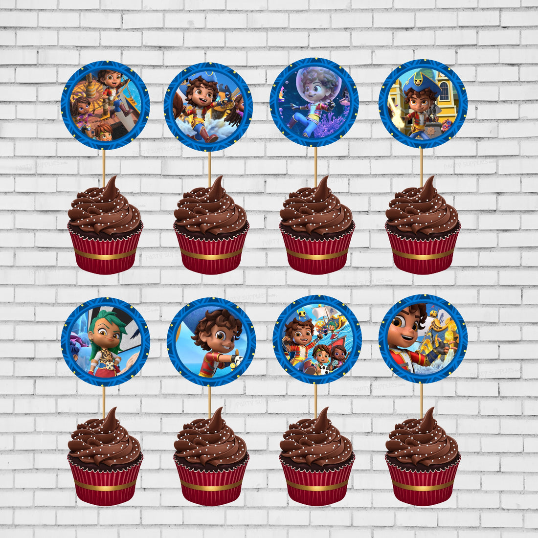 Santiago Theme Customized Cup Cake Topper