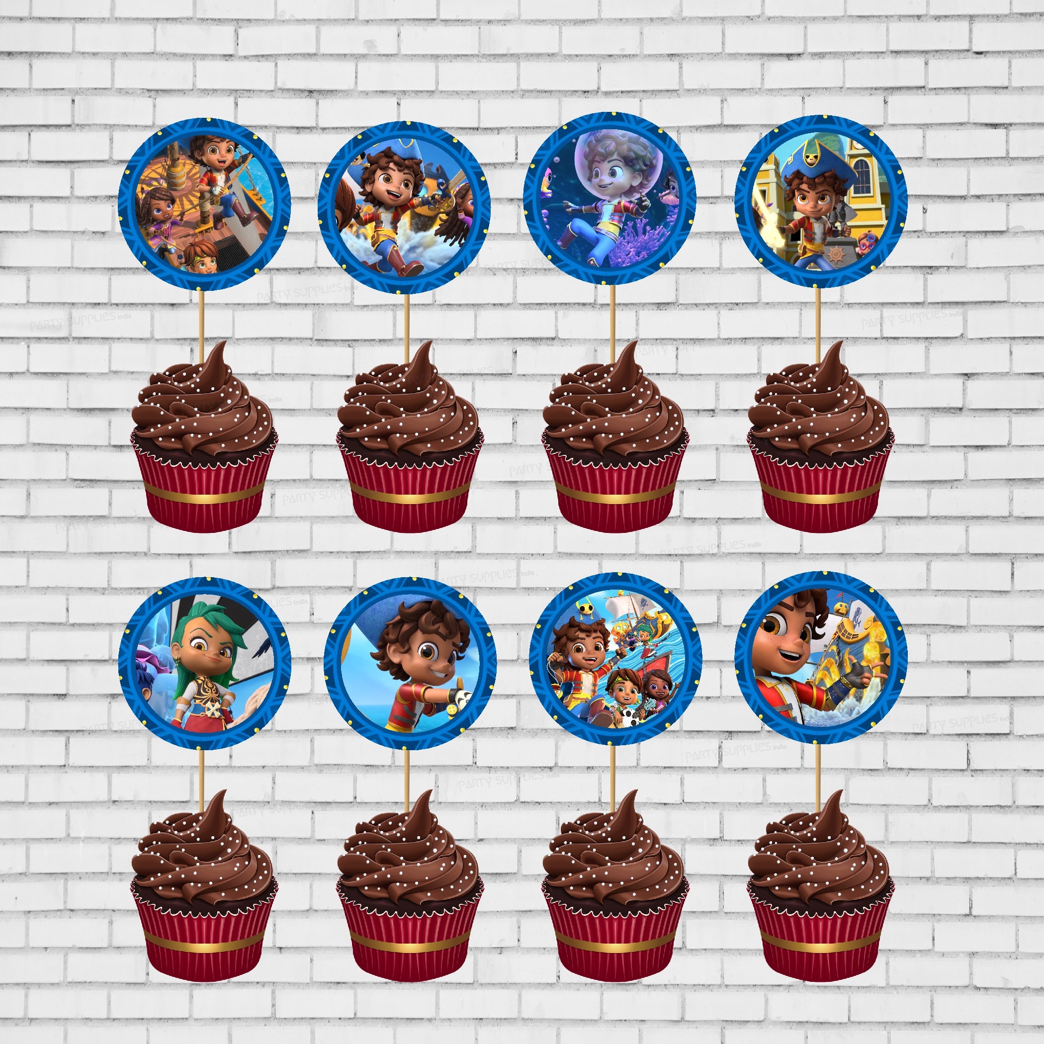 Santiago Theme Customized Cup Cake Topper