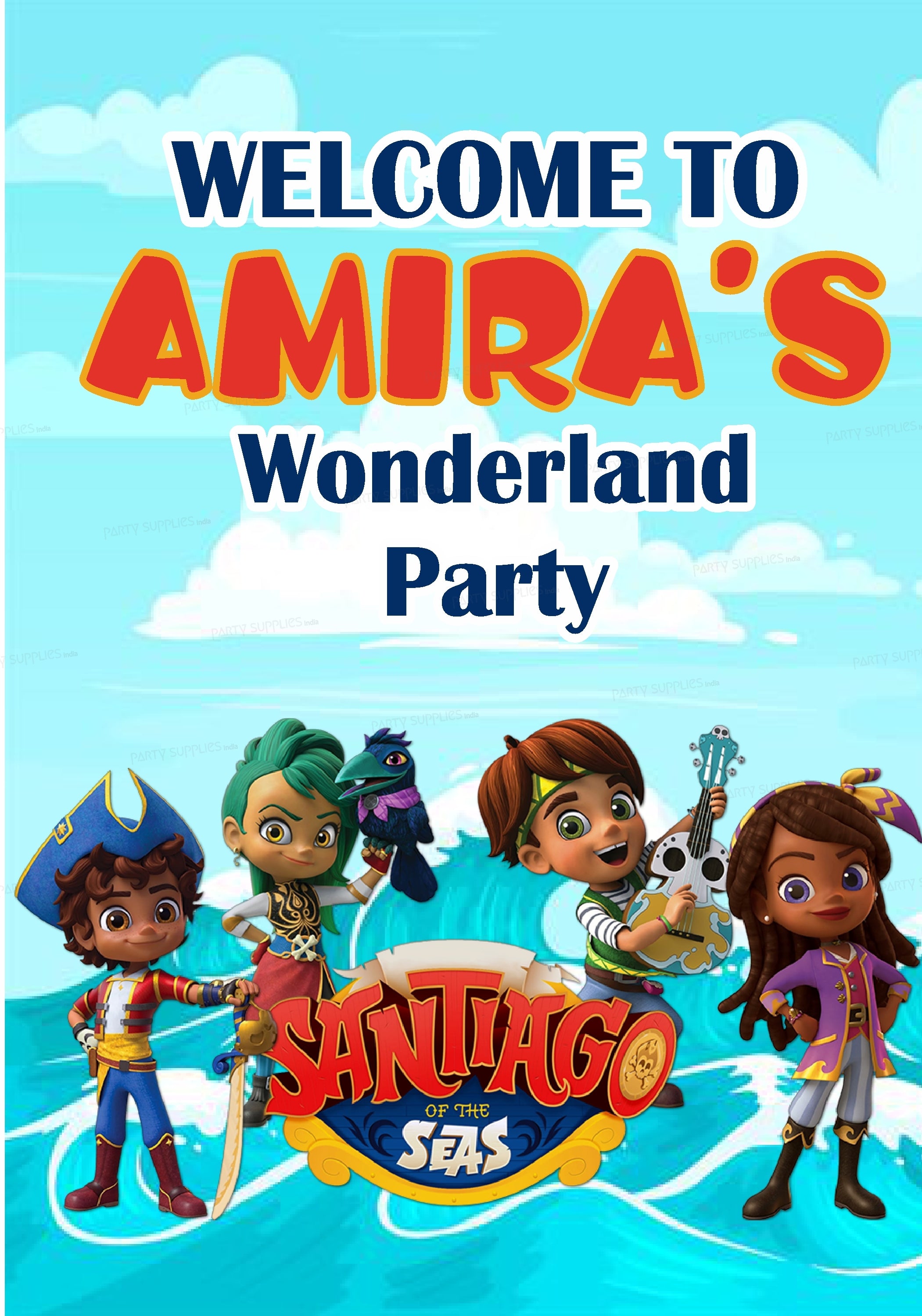 Santiago Theme Welcome Board