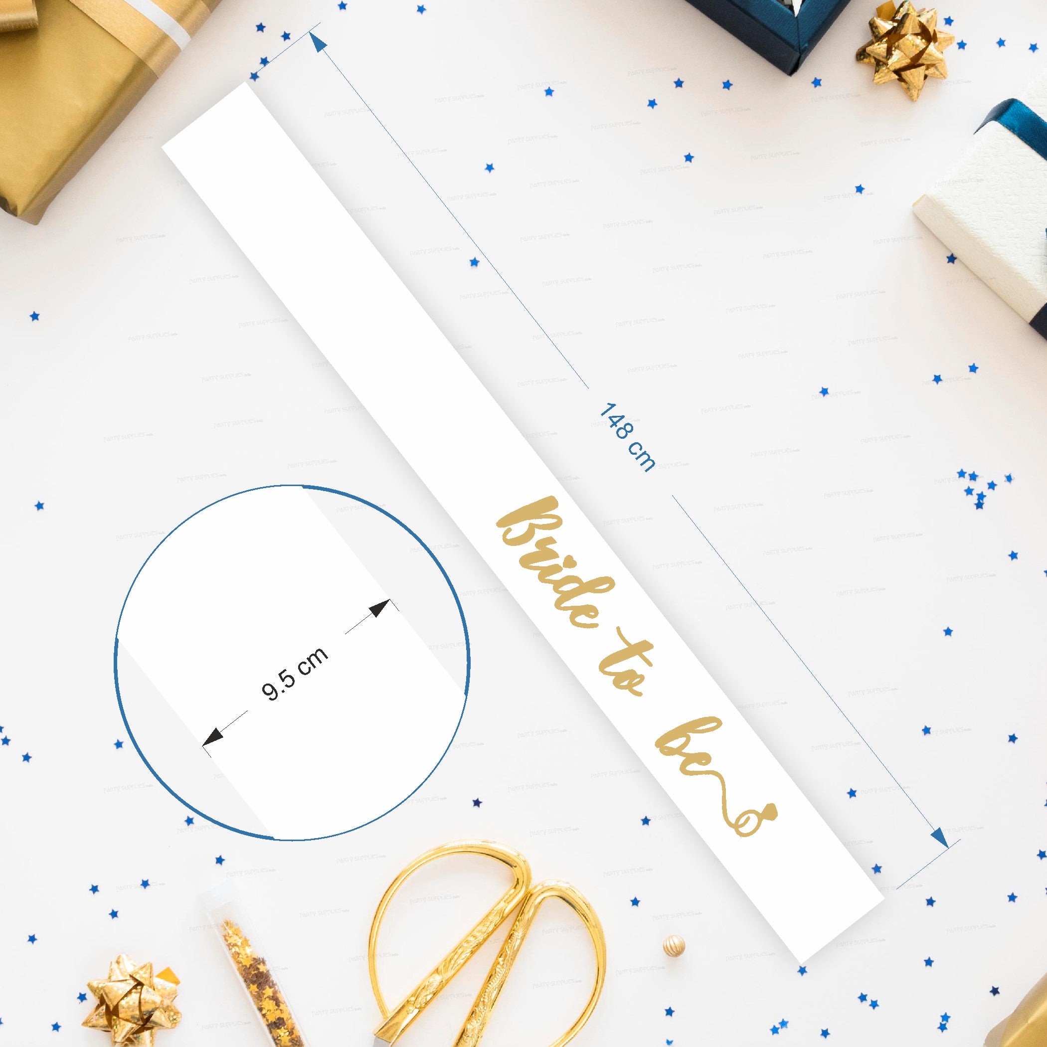 Bride to Be White Satin Party Sash