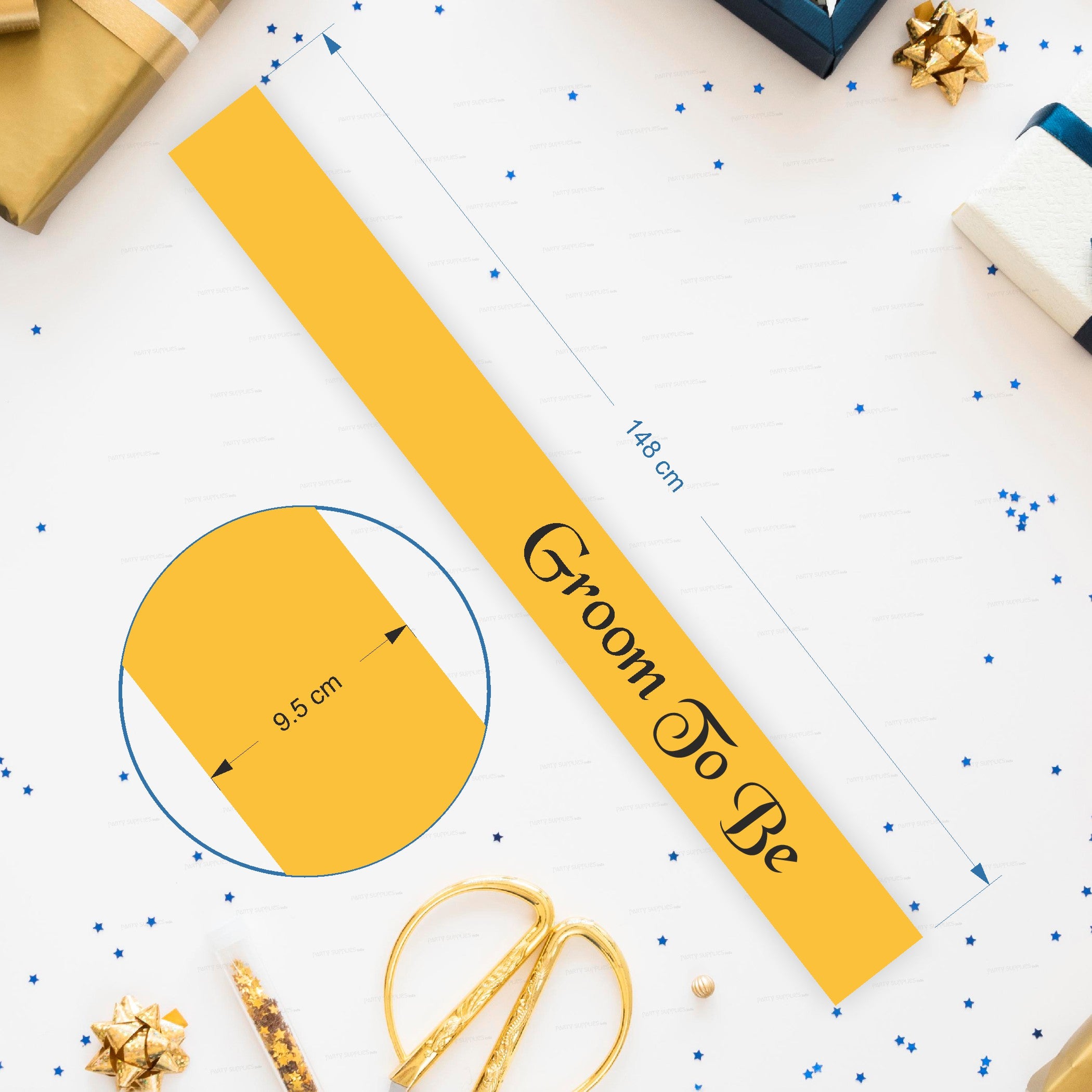 Groom to Be Orange Satin Party Sash