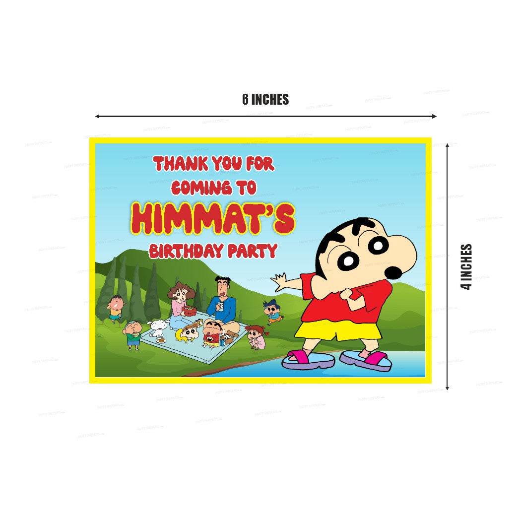 Shinchan Theme Thank You Card