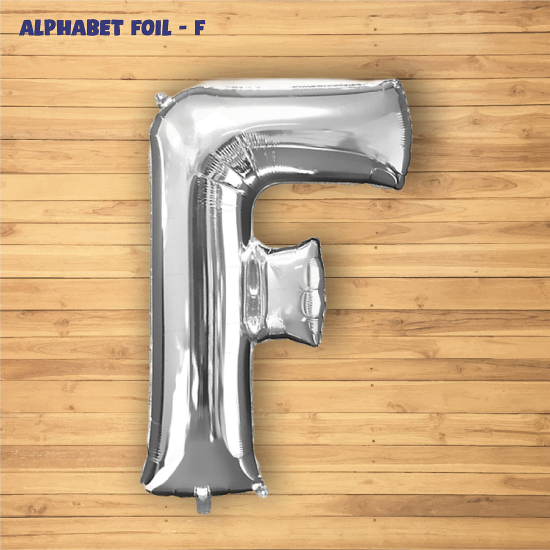 Alphabet F Premium Silver Foil Balloon