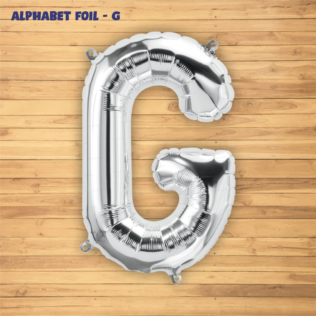 Alphabet G Premium Silver Foil Balloon
