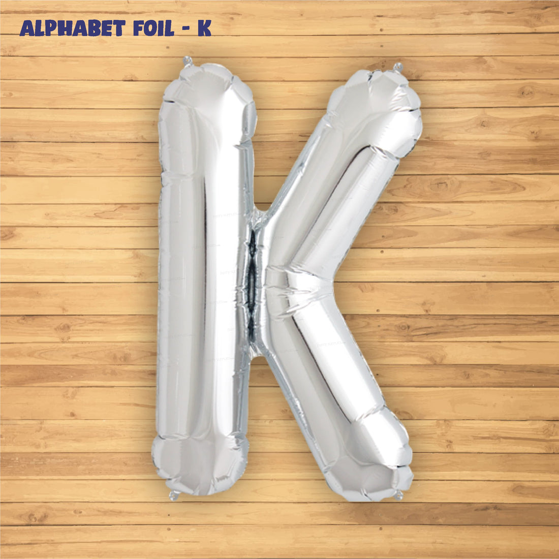 Alphabet K Premium Silver Foil Balloon