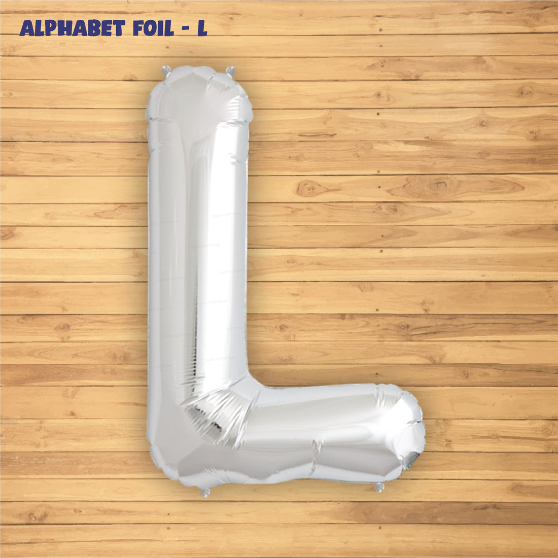 Alphabet L Premium Silver Foil Balloon