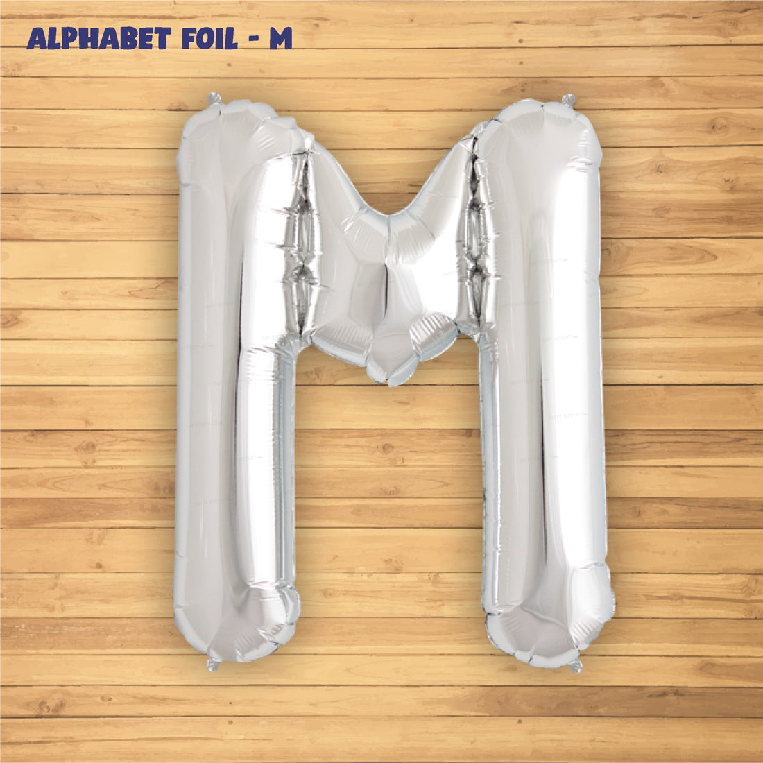 Alphabet M Premium Silver Foil Balloon