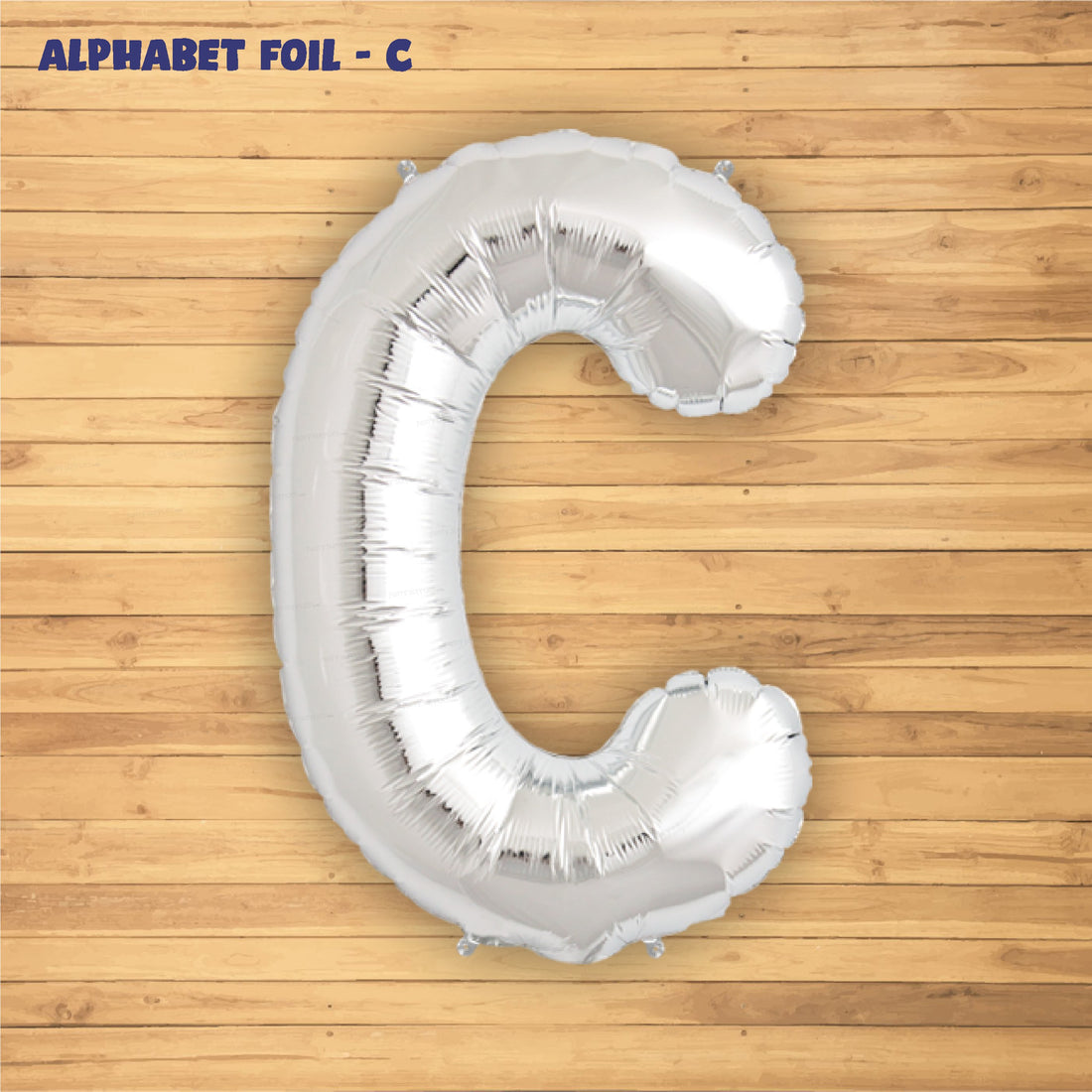 Alphabet C Premium Silver Foil Balloon