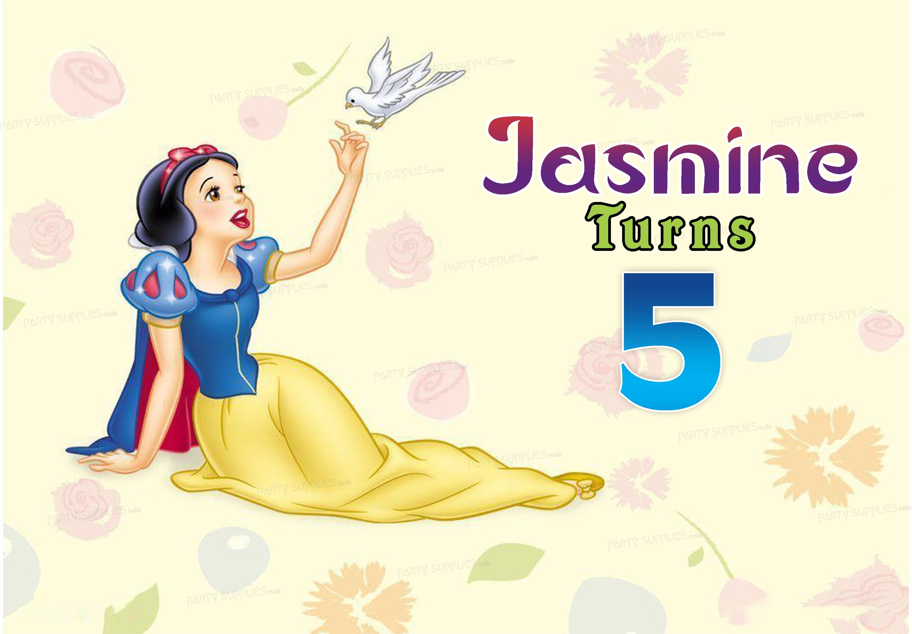 Snow And White Theme Backdrop