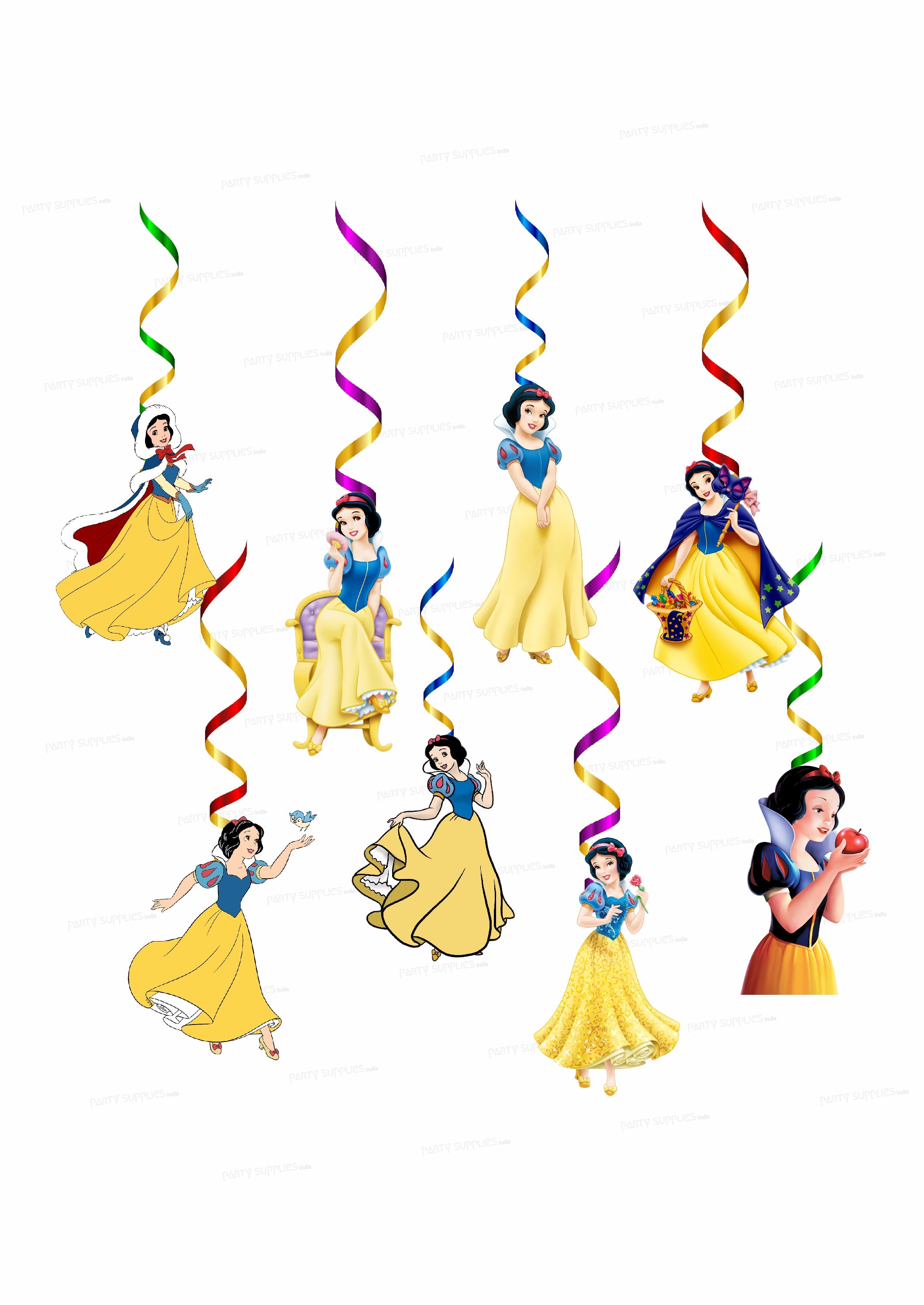 Snow And White Theme Swirls