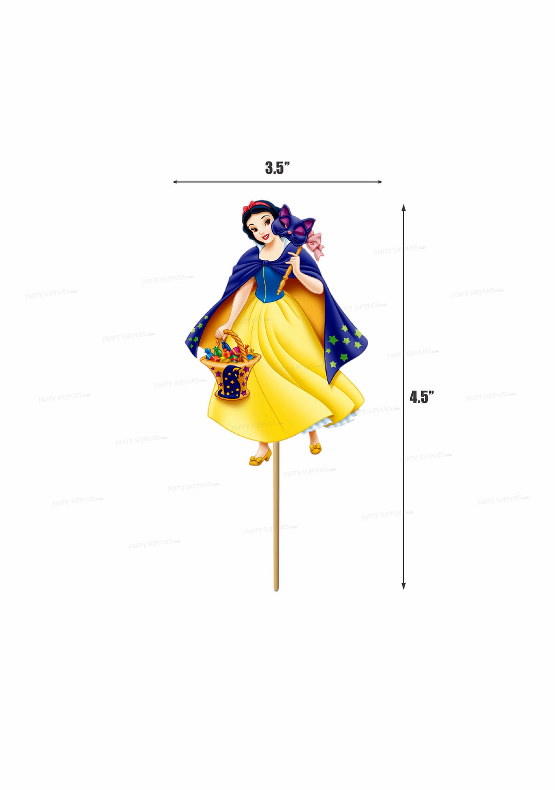 Snow And White Theme Cup Cake Topper