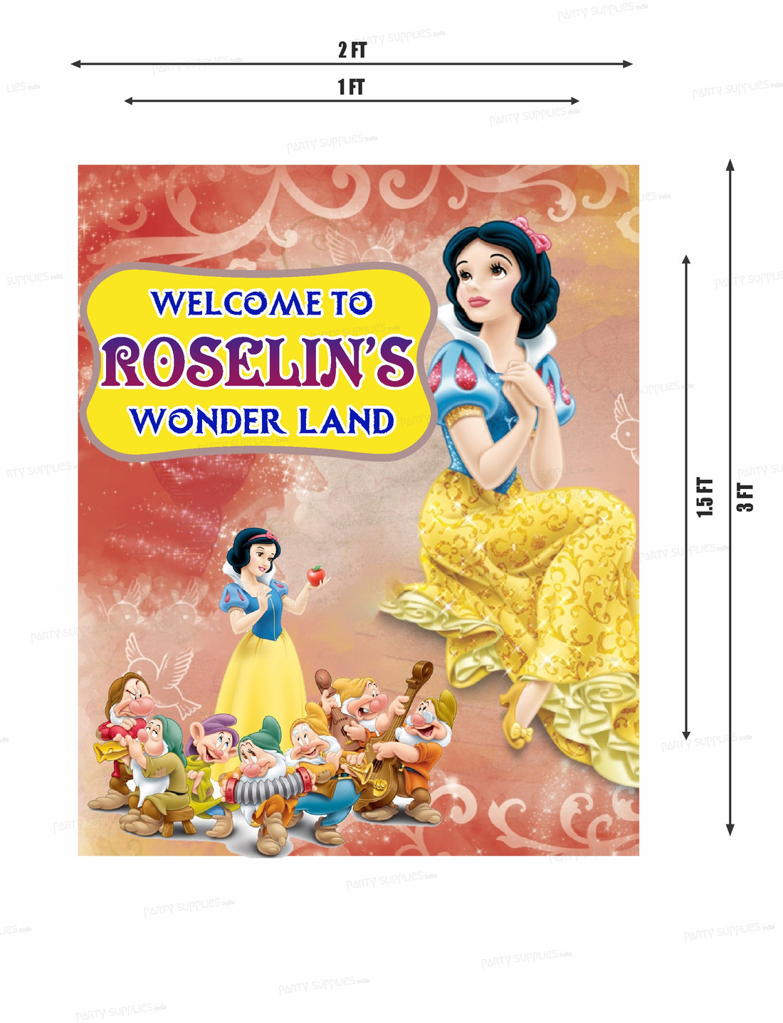 Snow And White Theme Welcome Board