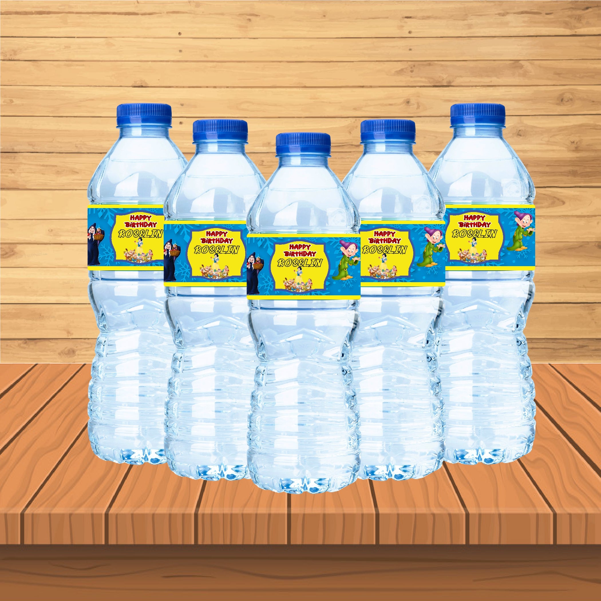 Snow And White Theme Water Bottle Sticker