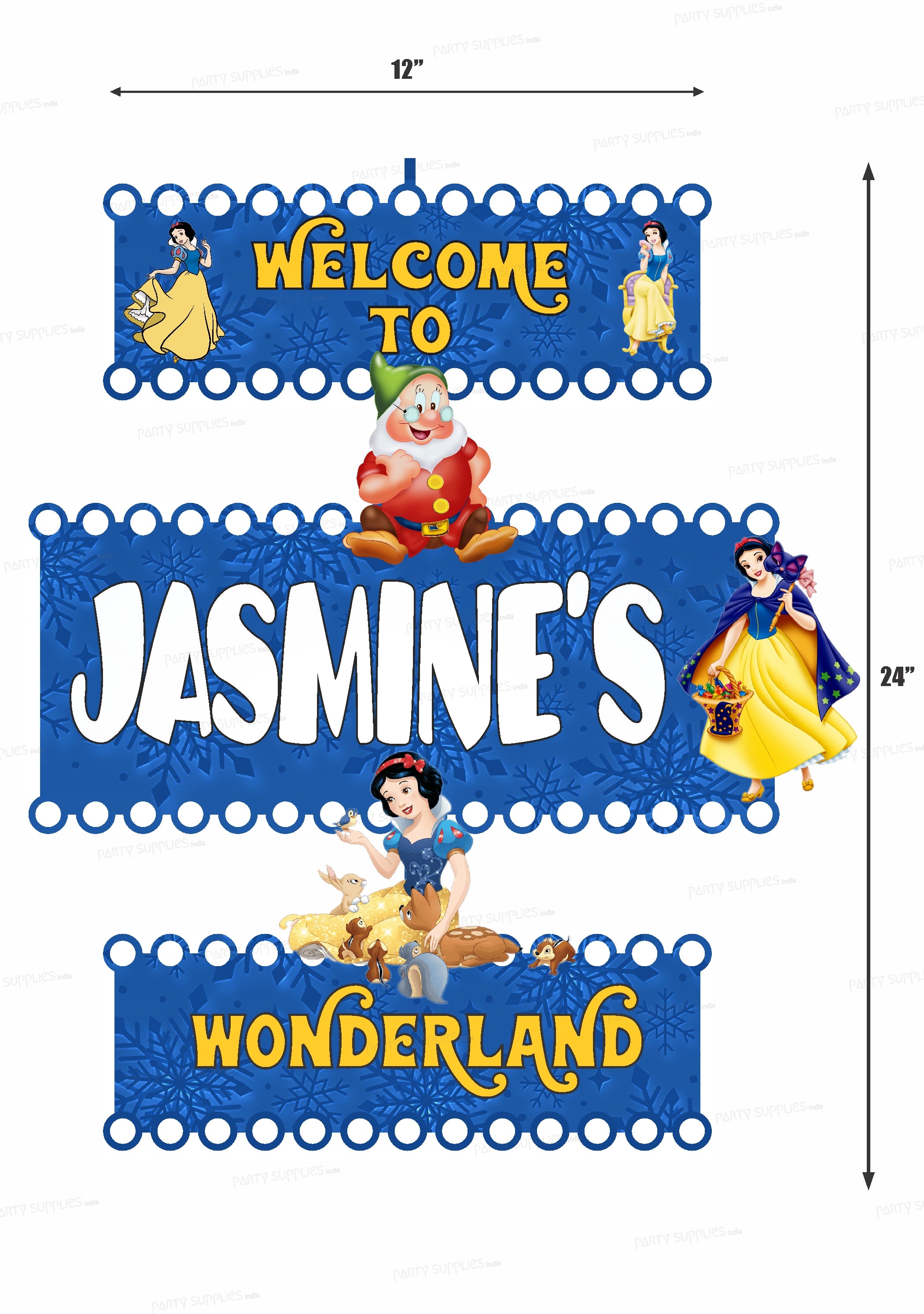 Snow And White Door Poster