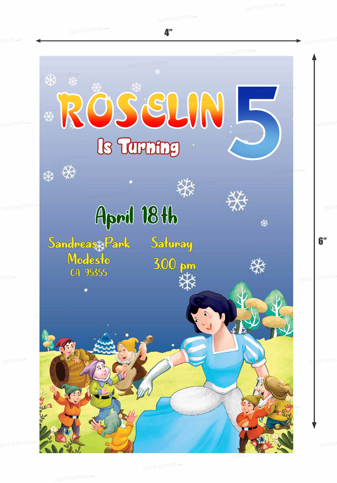 Snow And White Themes Invite