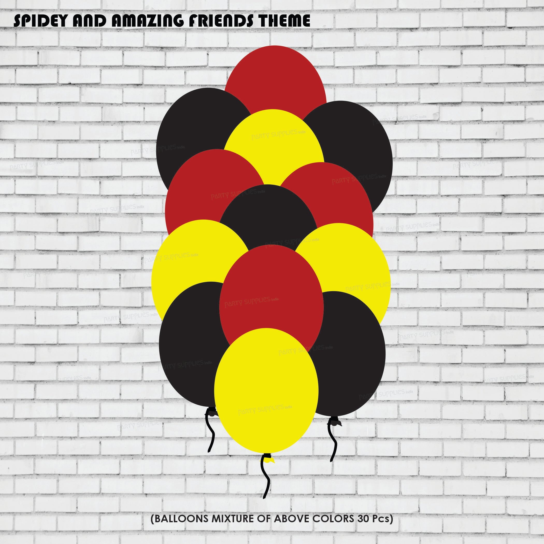 Spidey and his Amazing Friends Theme Colour 60 Pcs Balloons