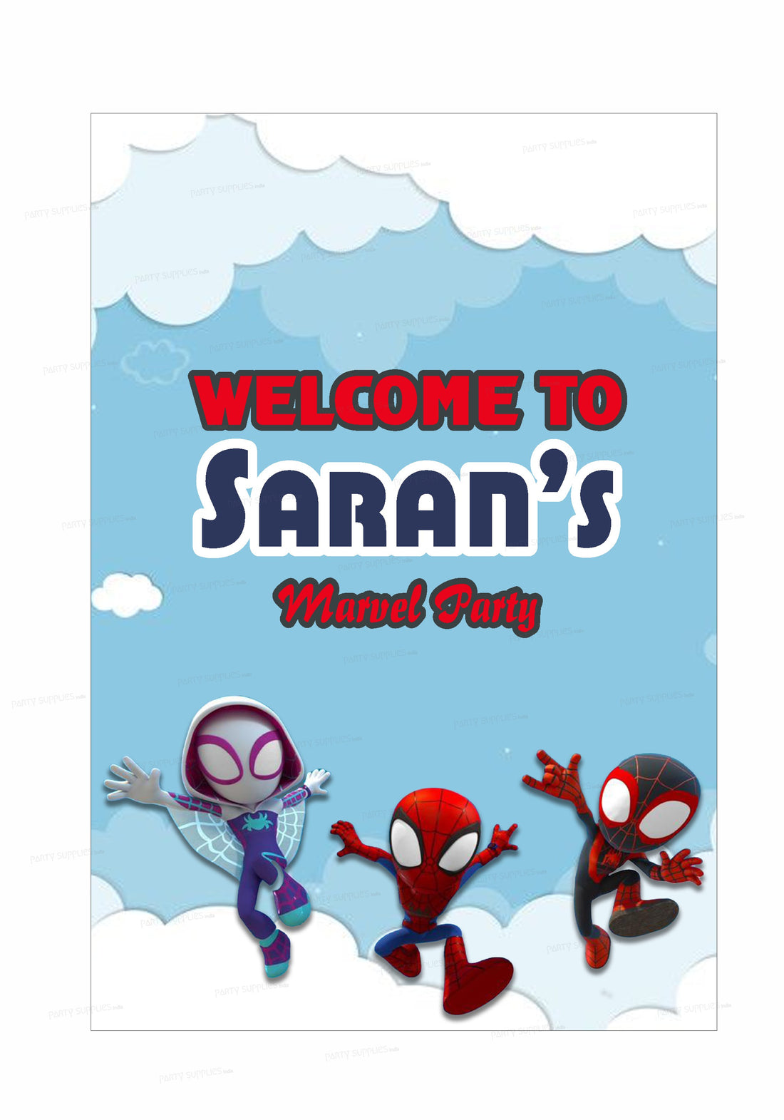 Spidey and his Amazing Friends Theme Welcome Board
