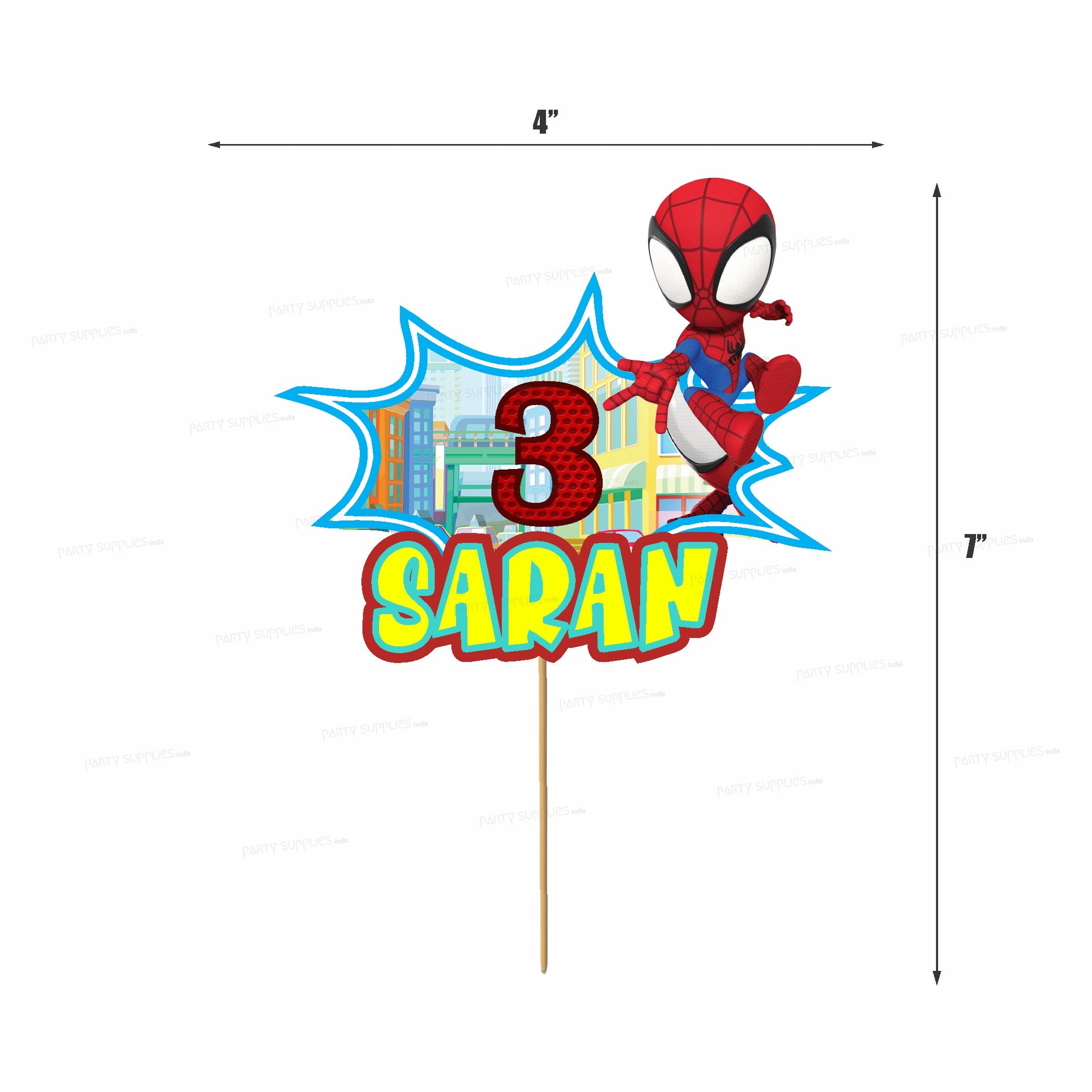 Spidey and his Amazing Friends Theme Cake Topper