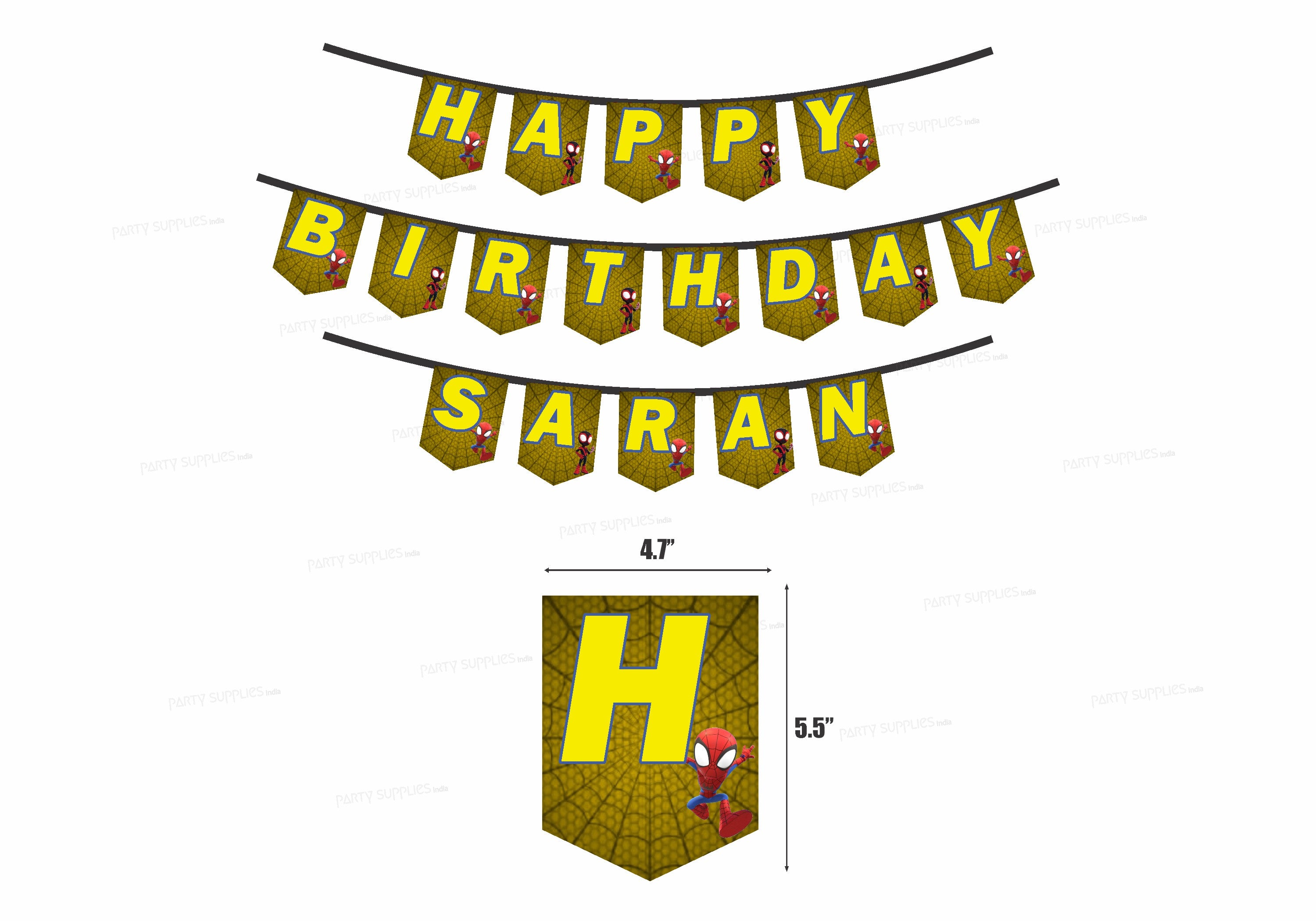 Spidey and his Amazing Friends Theme Customized Hanging