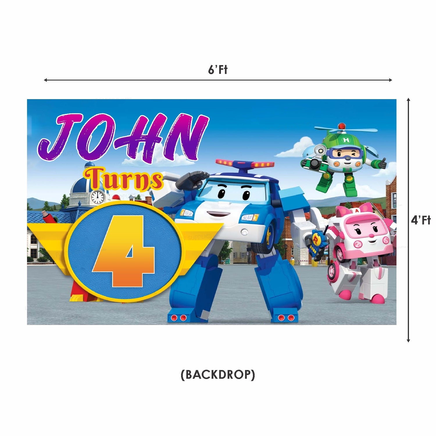 Robo Poli Theme Classic Combo Kit