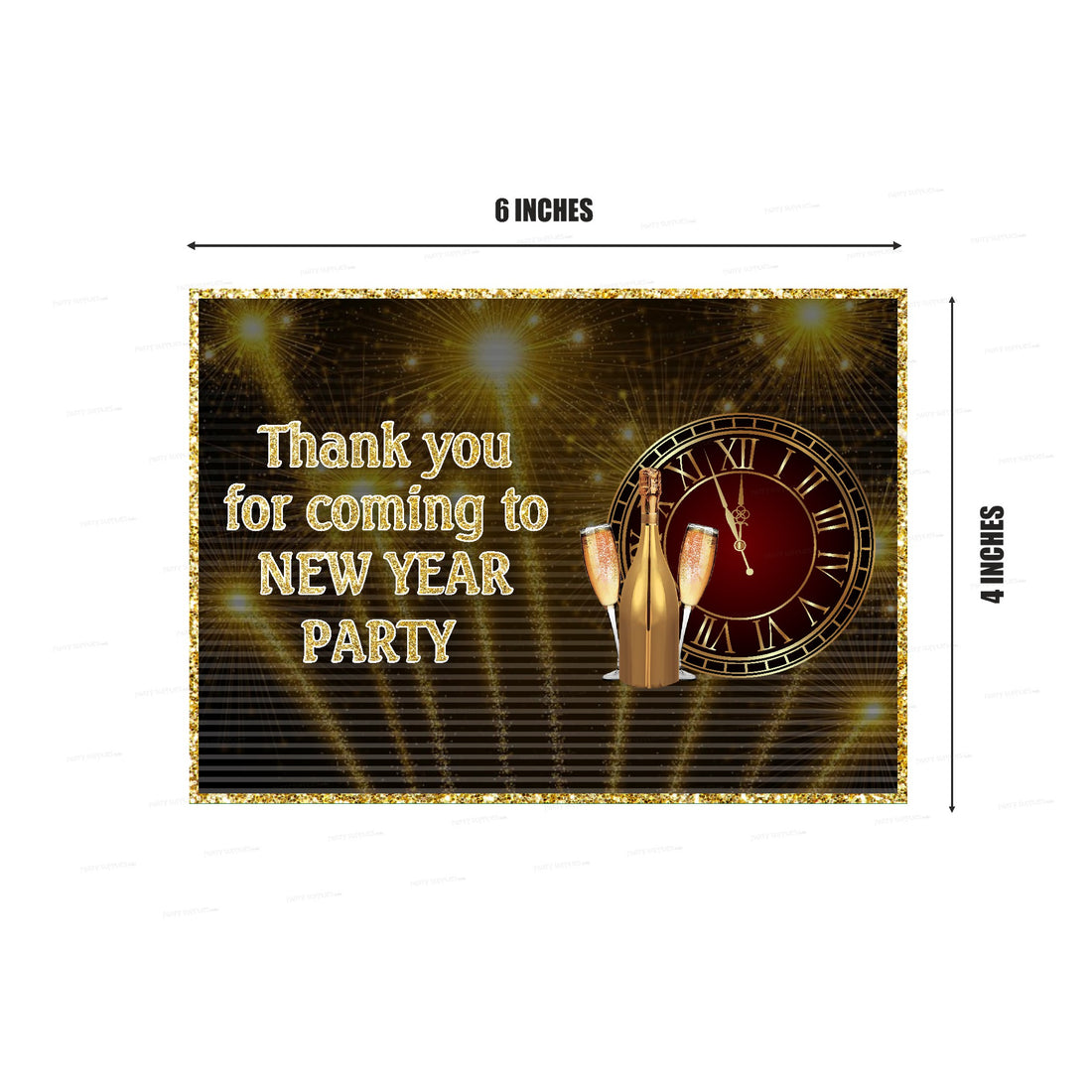 PSI New Year Theme Thankyou Card
